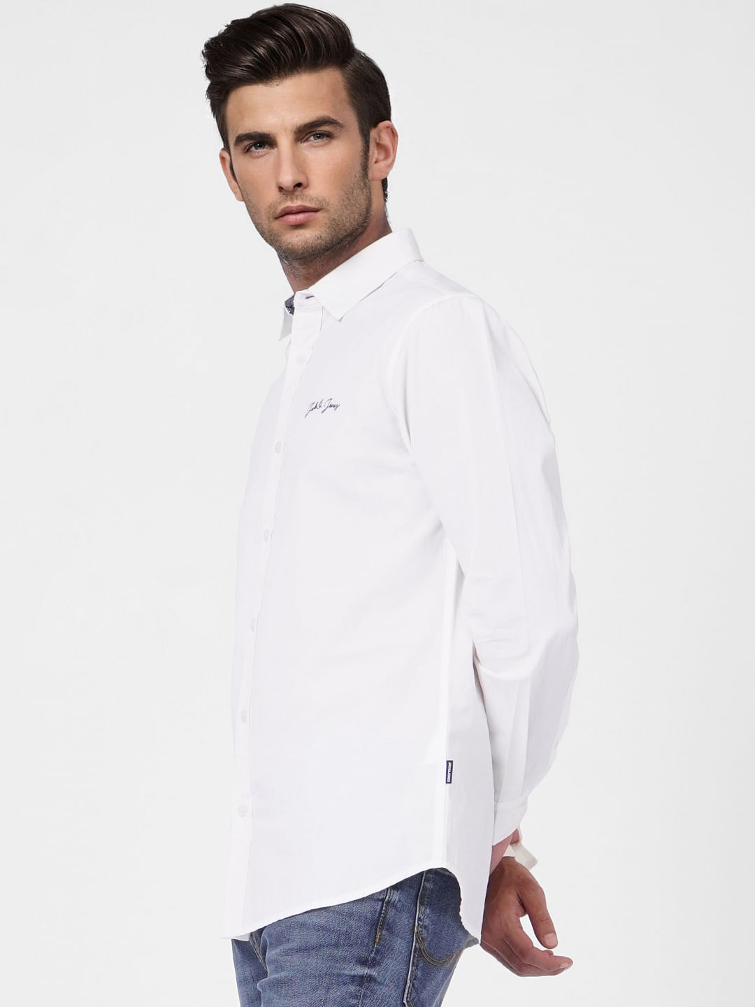 White Full Sleeves Shirt