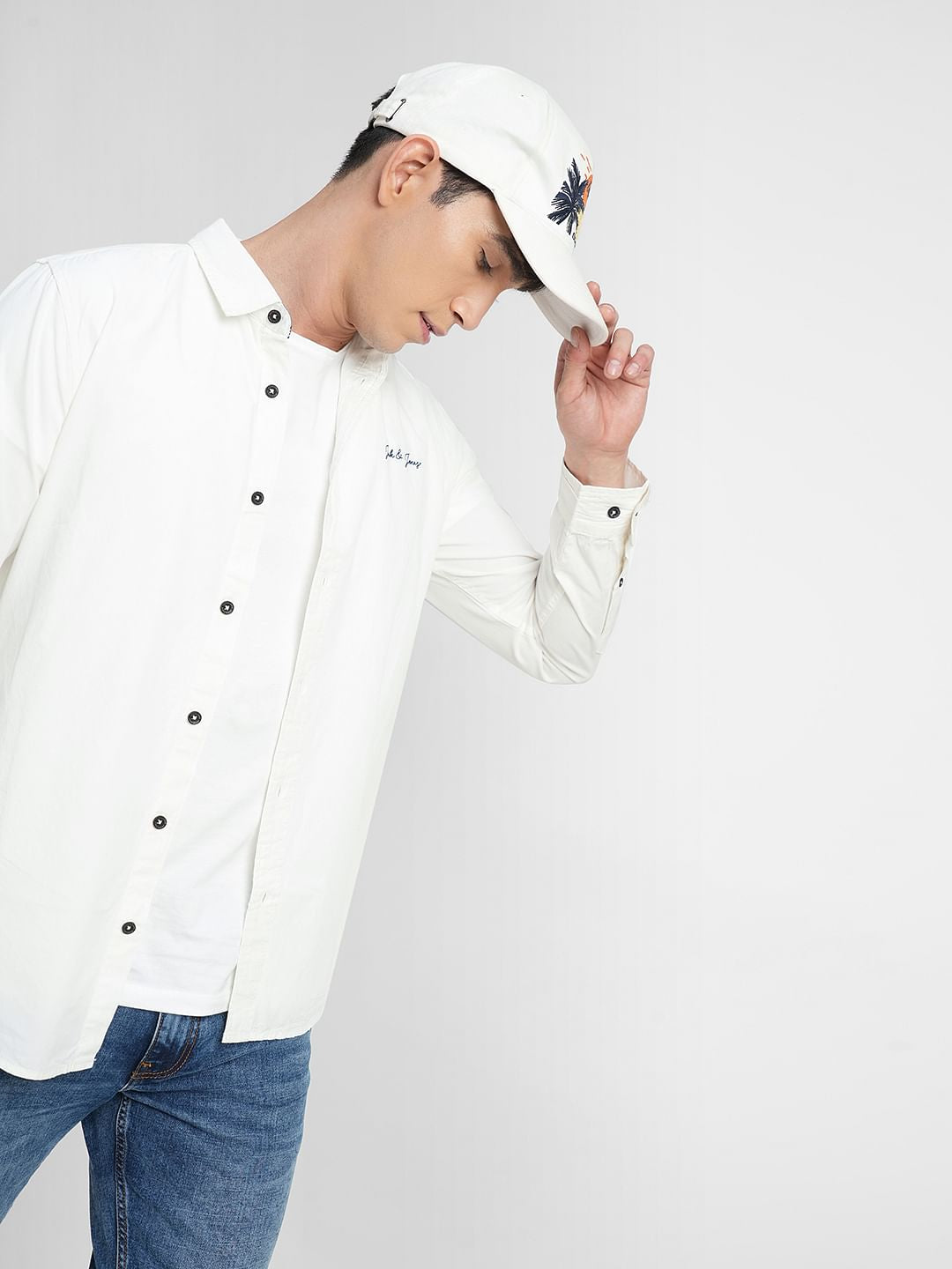 White Full Sleeves Shirt