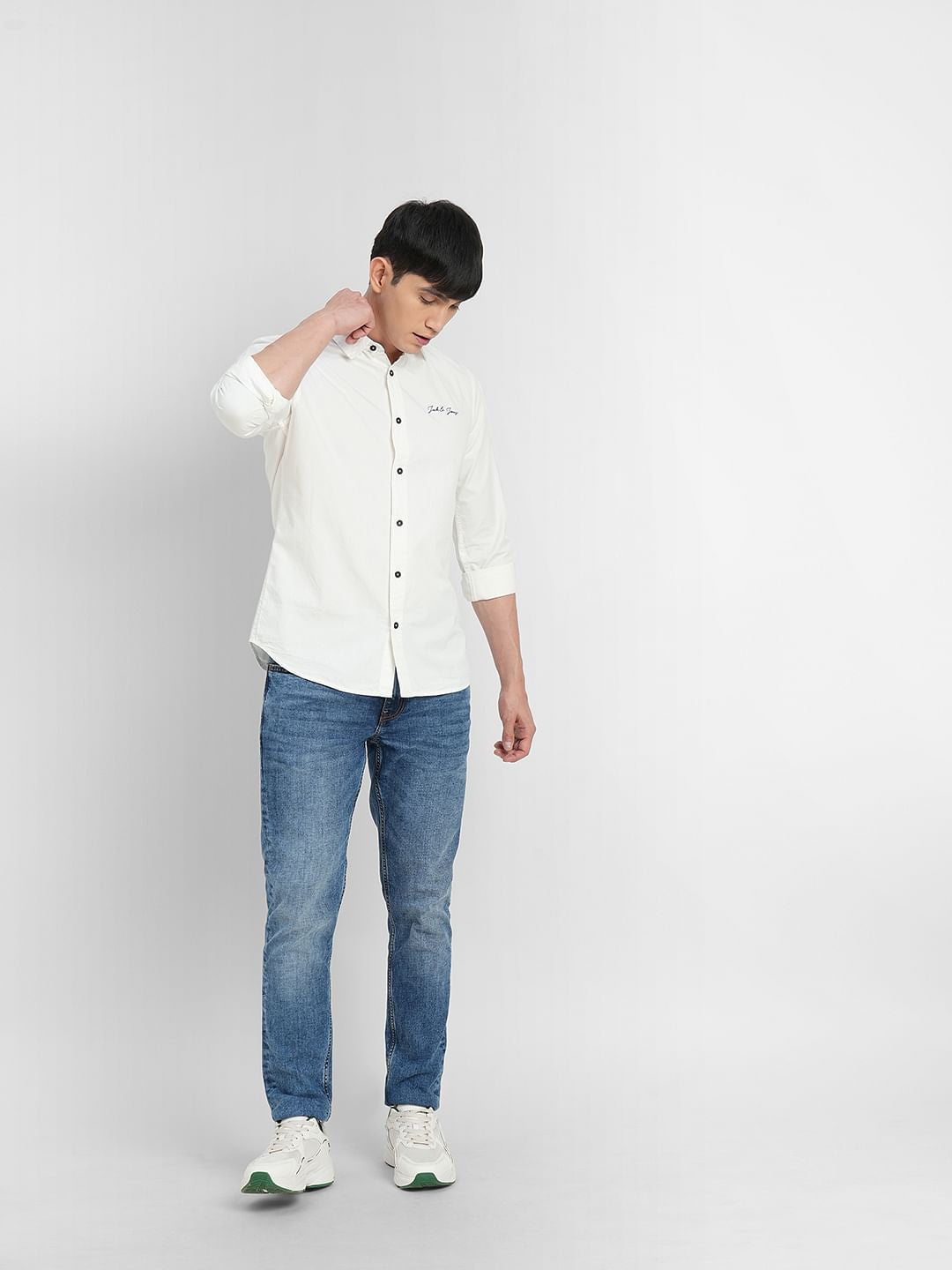White Full Sleeves Shirt