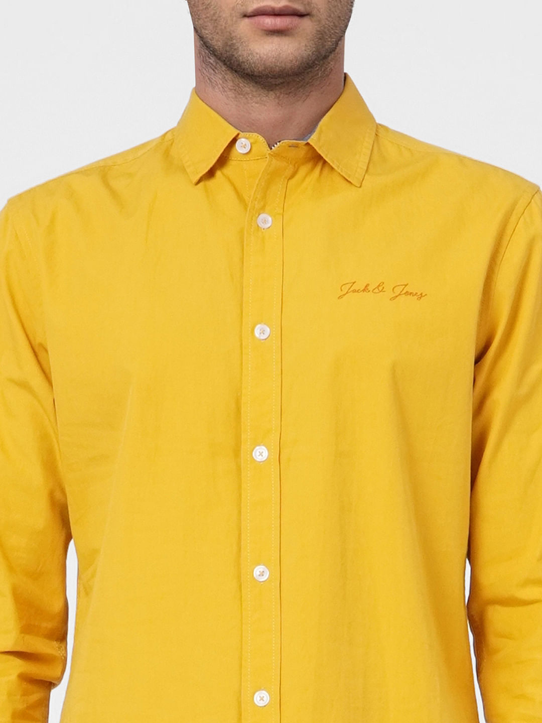 Yellow Full Sleeves Shirt