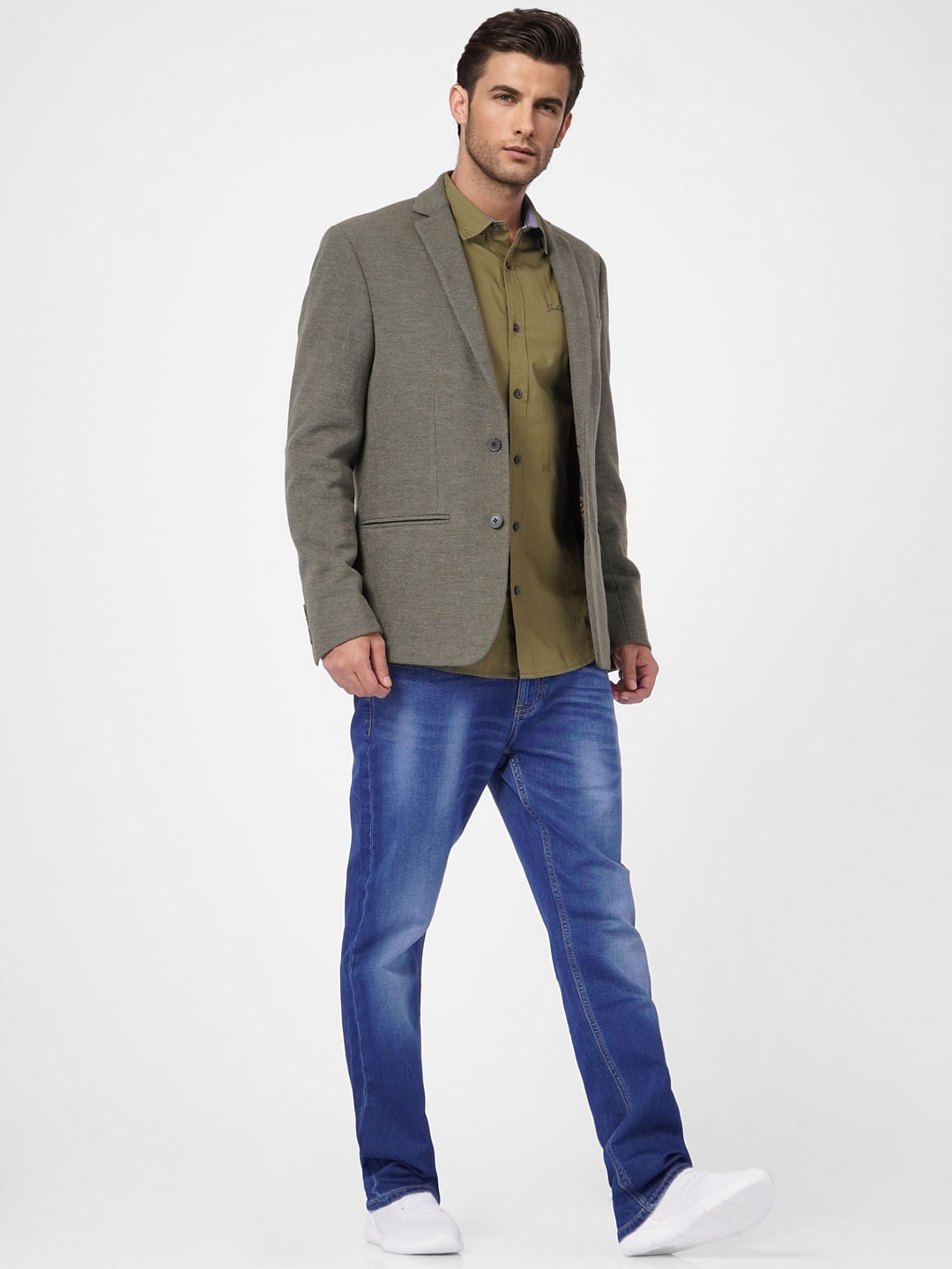 Green Full Sleeves Shirt - S