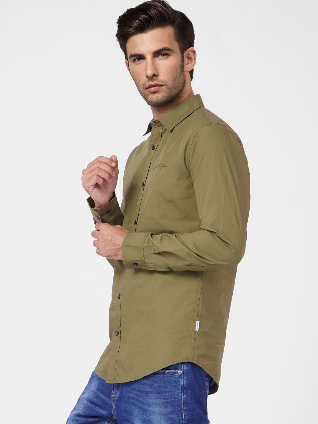 Green Full Sleeves Shirt