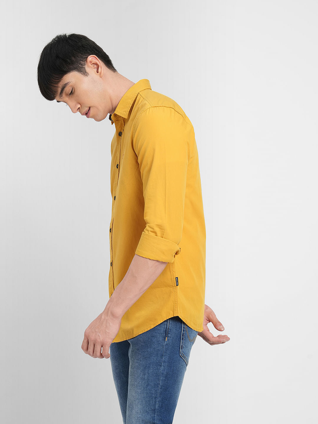 Yellow Full Sleeves Shirt