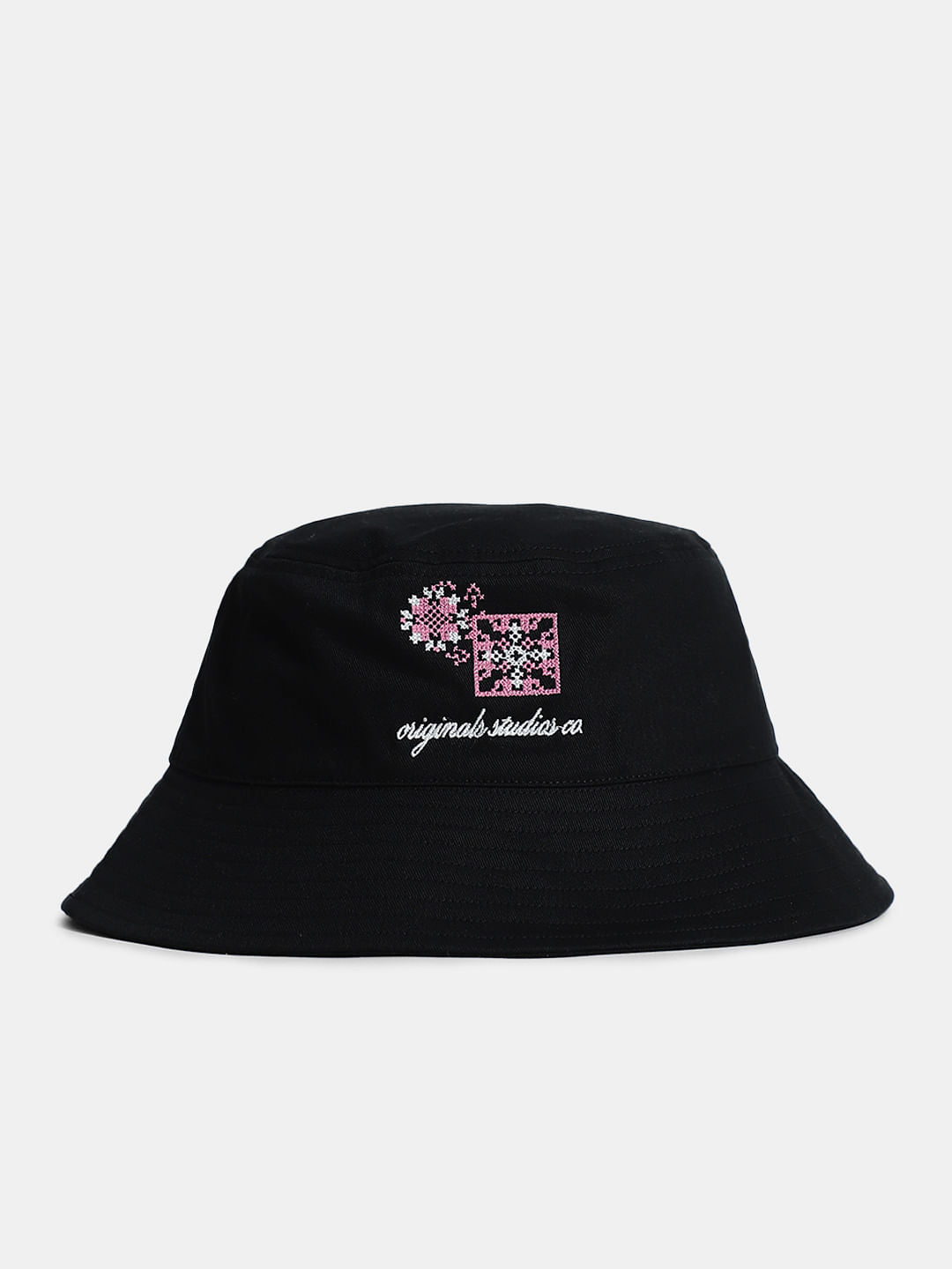 Black Cotton Bucket Hat - ONE