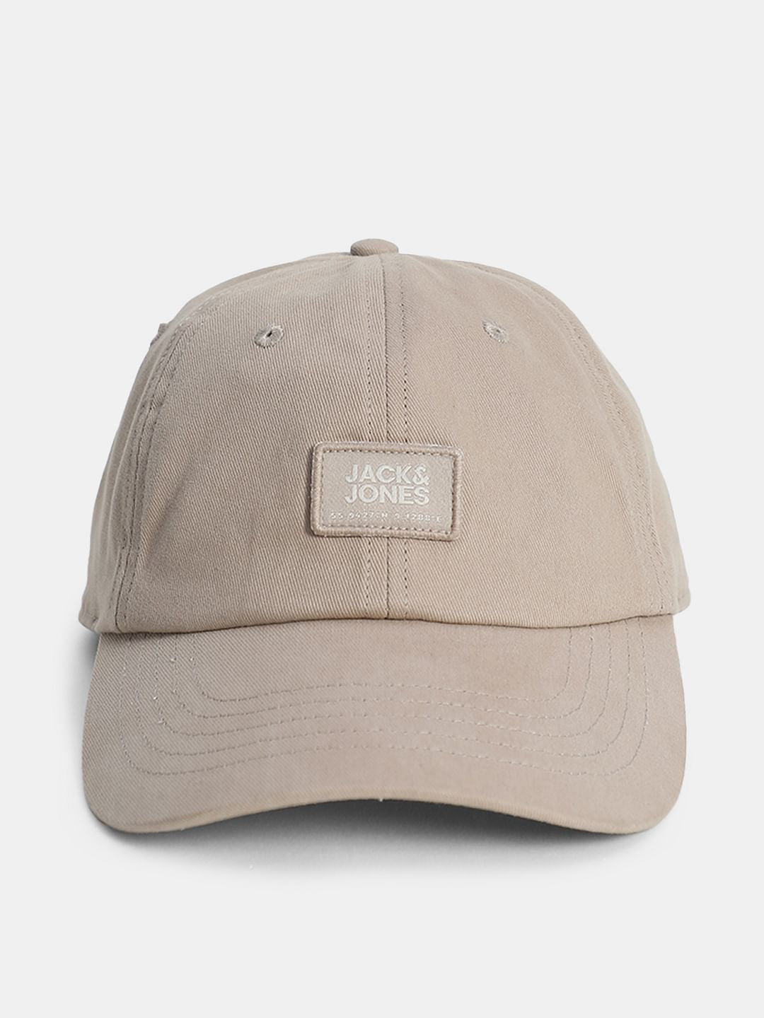 Beige Cotton Baseball Cap - ONE