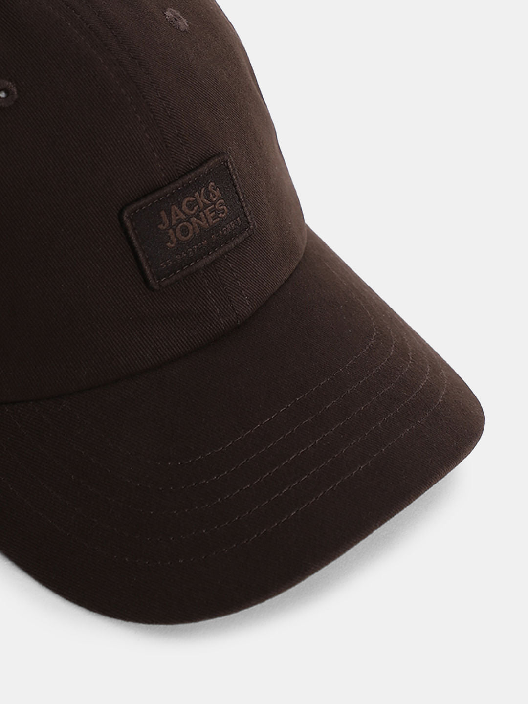 Dark Brown Cotton Baseball Cap
