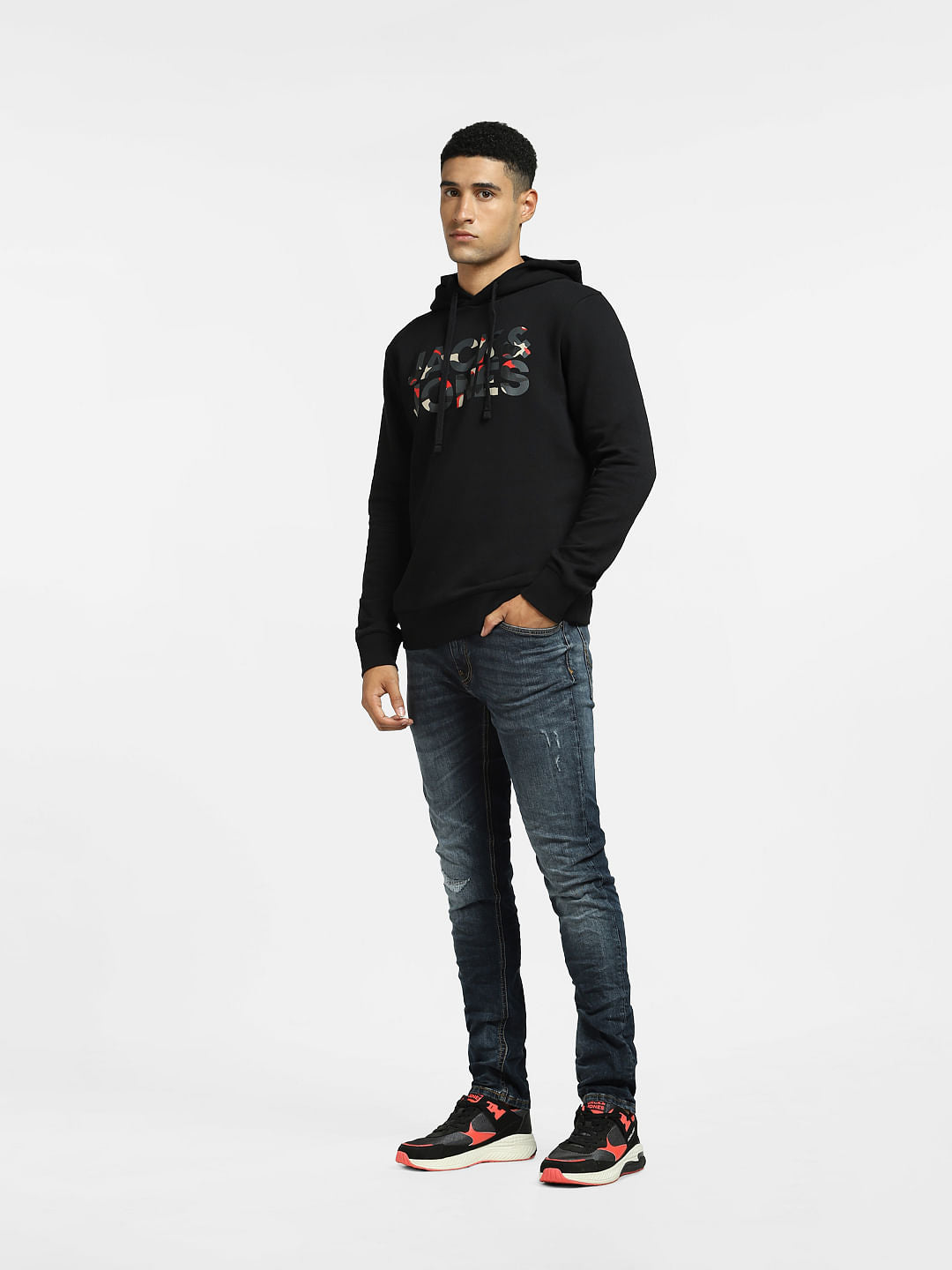 Black Hooded Sweatshirt