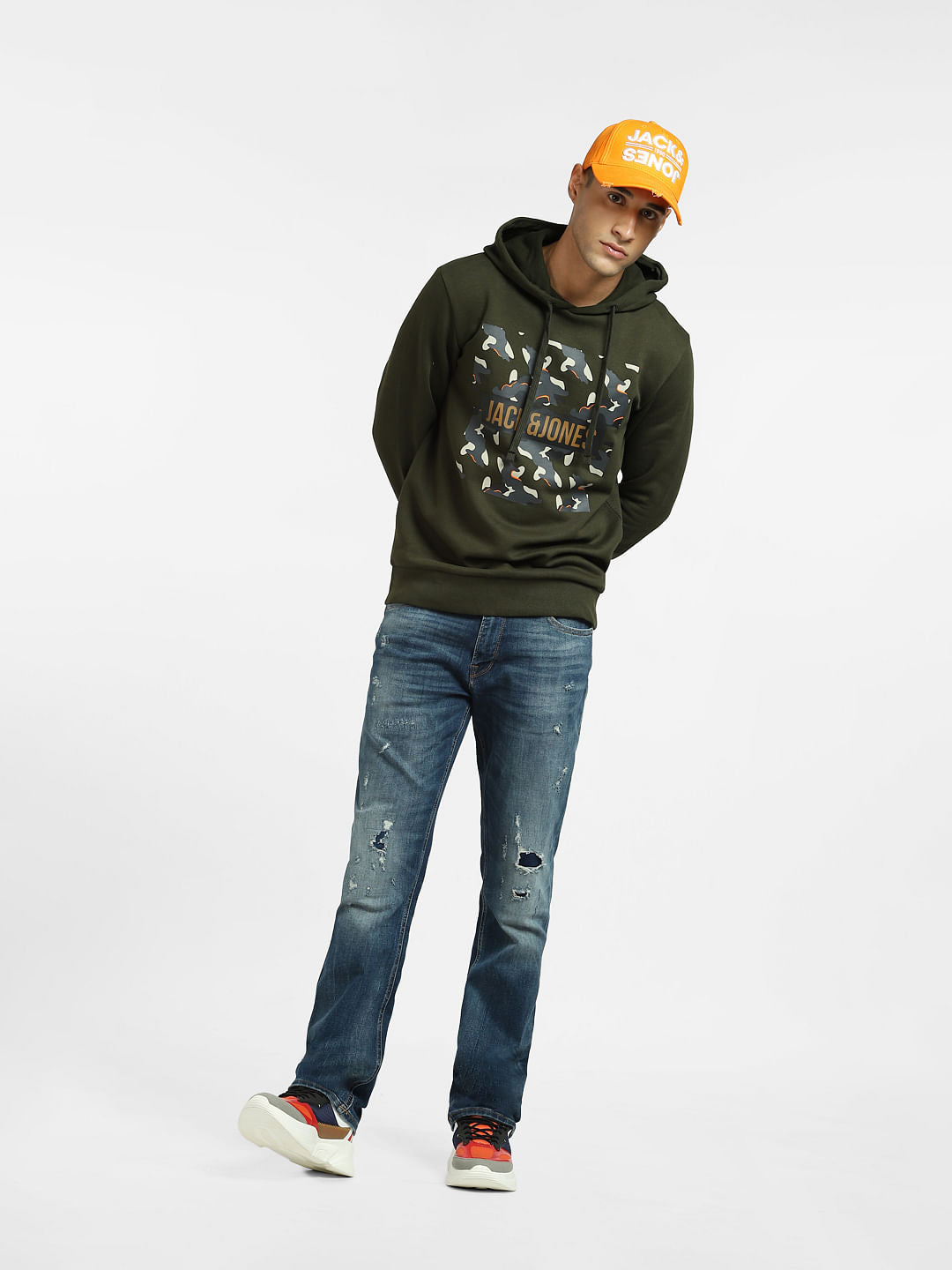 Green Hooded Sweatshirt - S