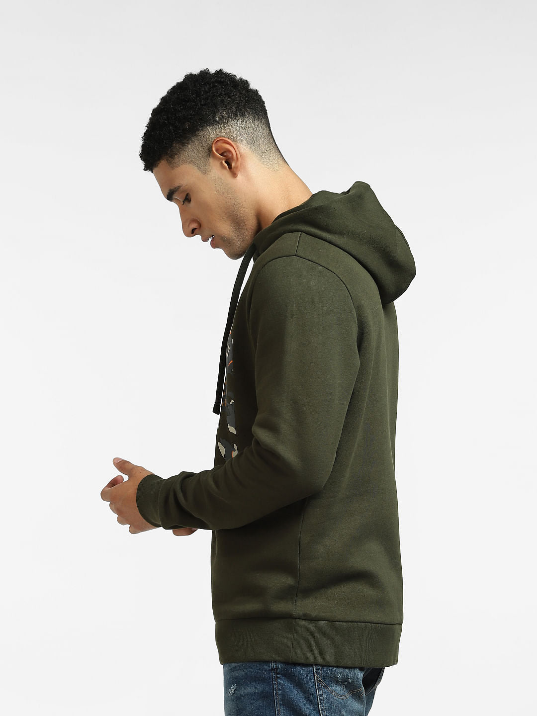 Green Hooded Sweatshirt