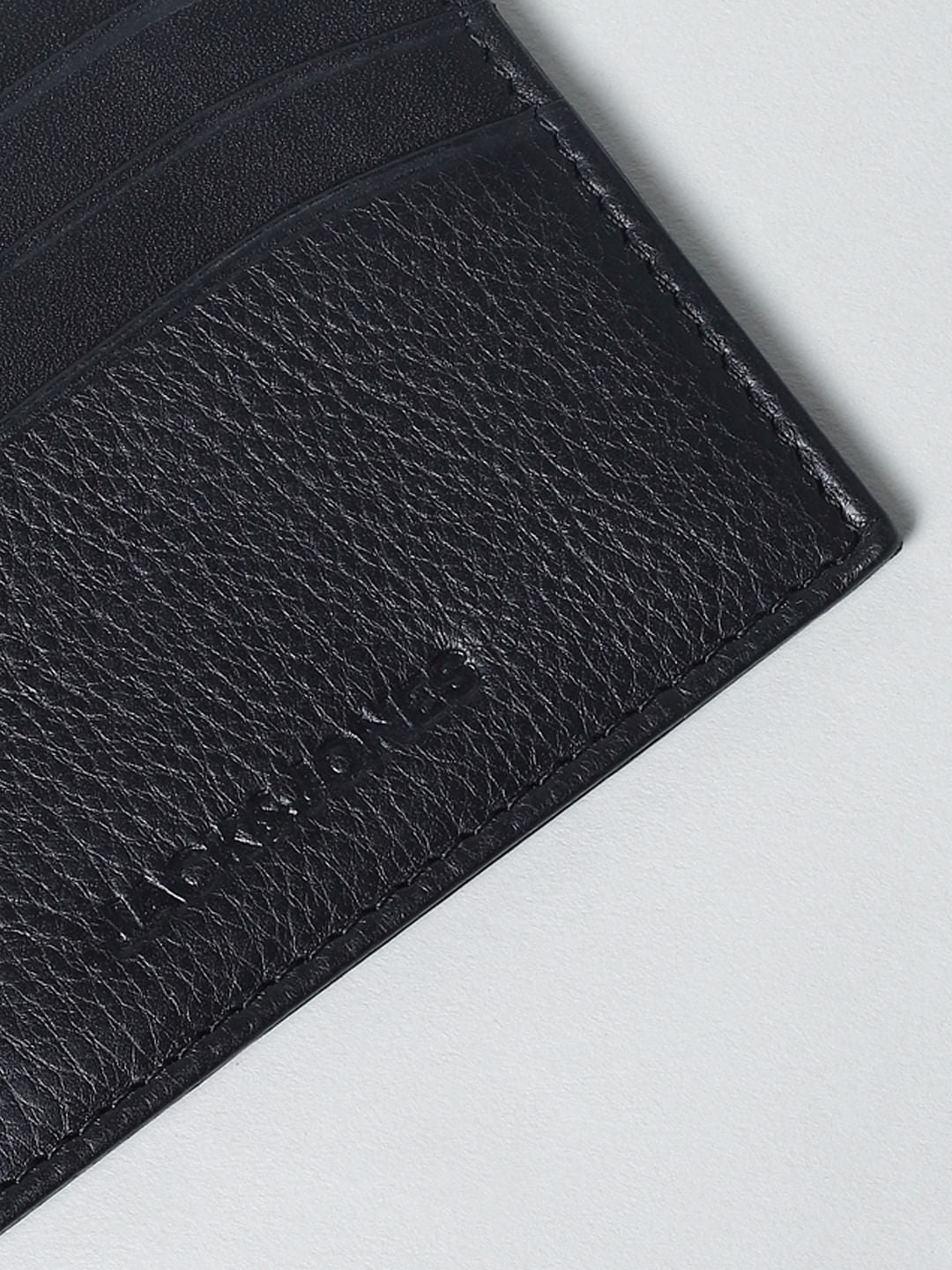 Black Leather Card Holder