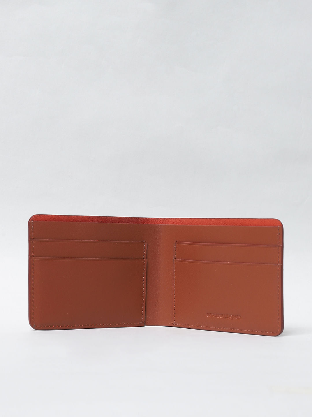 Brown Studded Leather Wallet