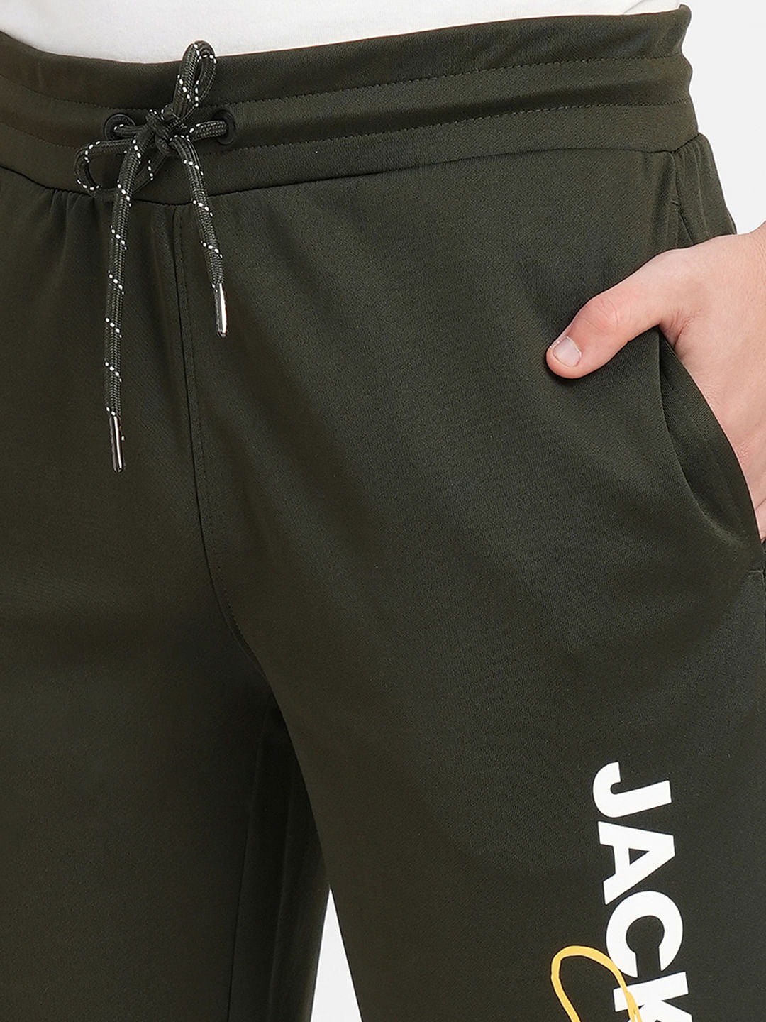 Dark Green Logo Print Tracksuit