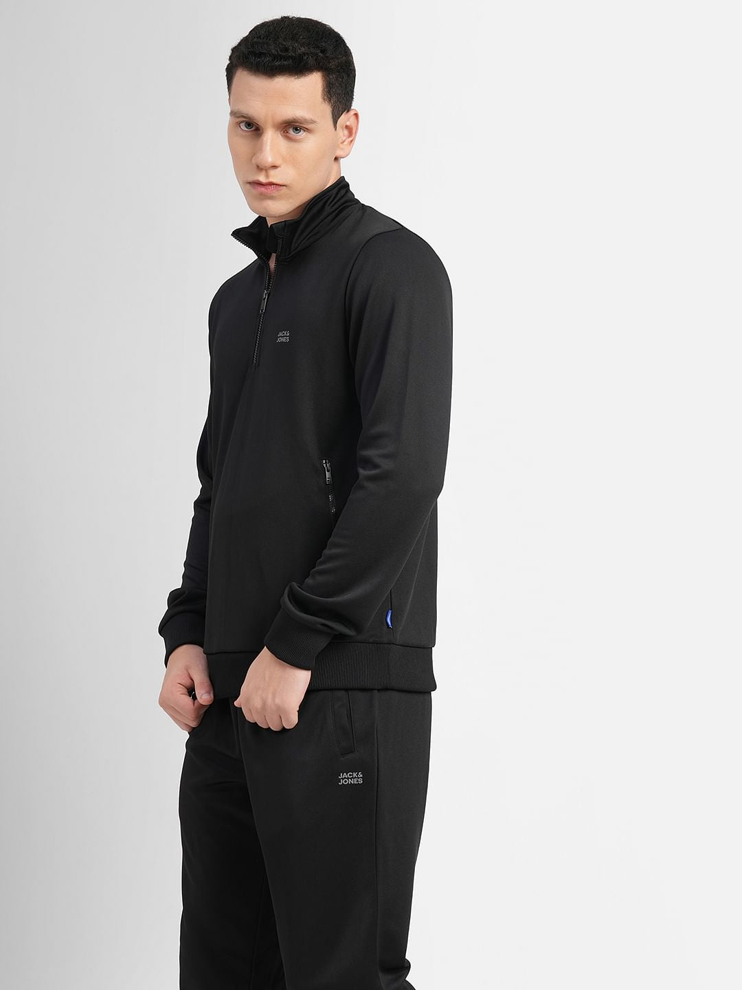 Black Logo Print Tracksuit