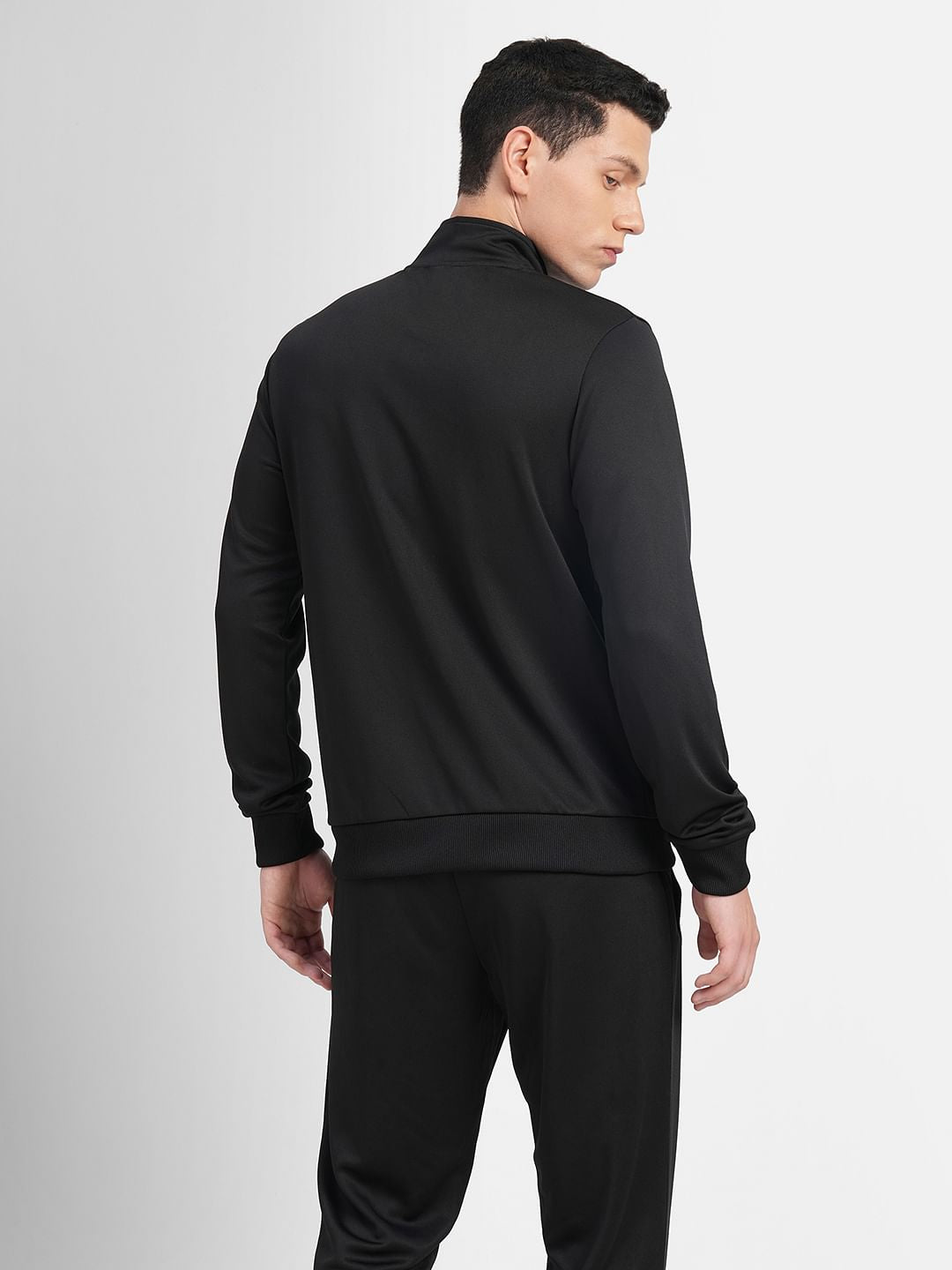 Black Logo Print Tracksuit