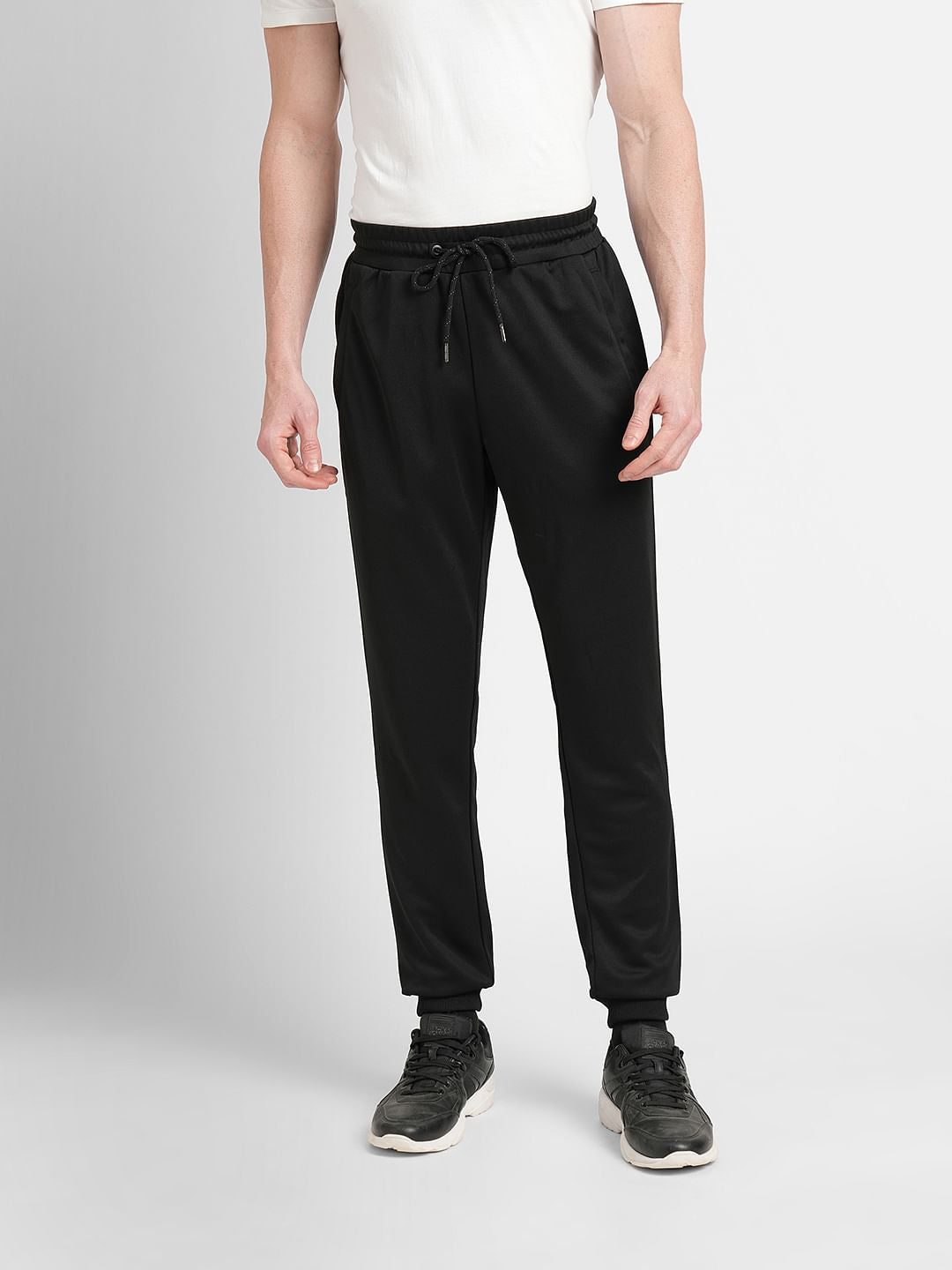 Black Logo Print Tracksuit