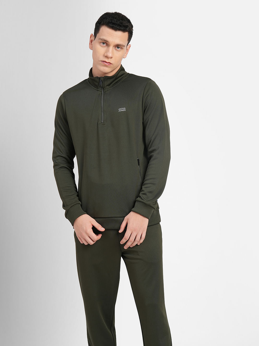 Black Logo Print Tracksuit