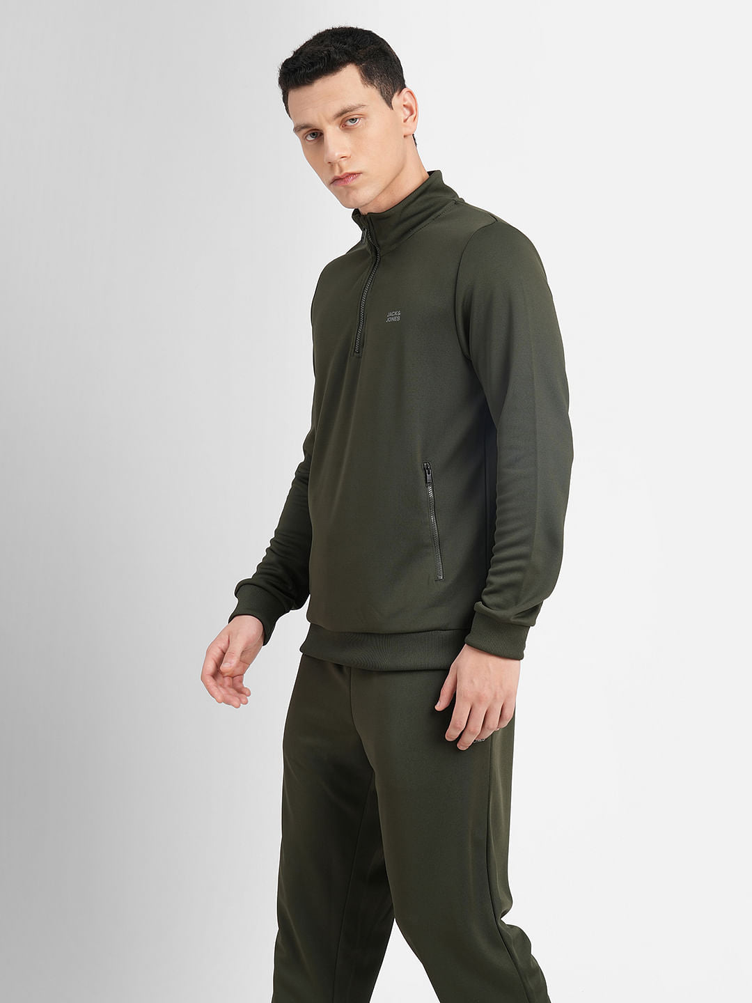 Black Logo Print Tracksuit