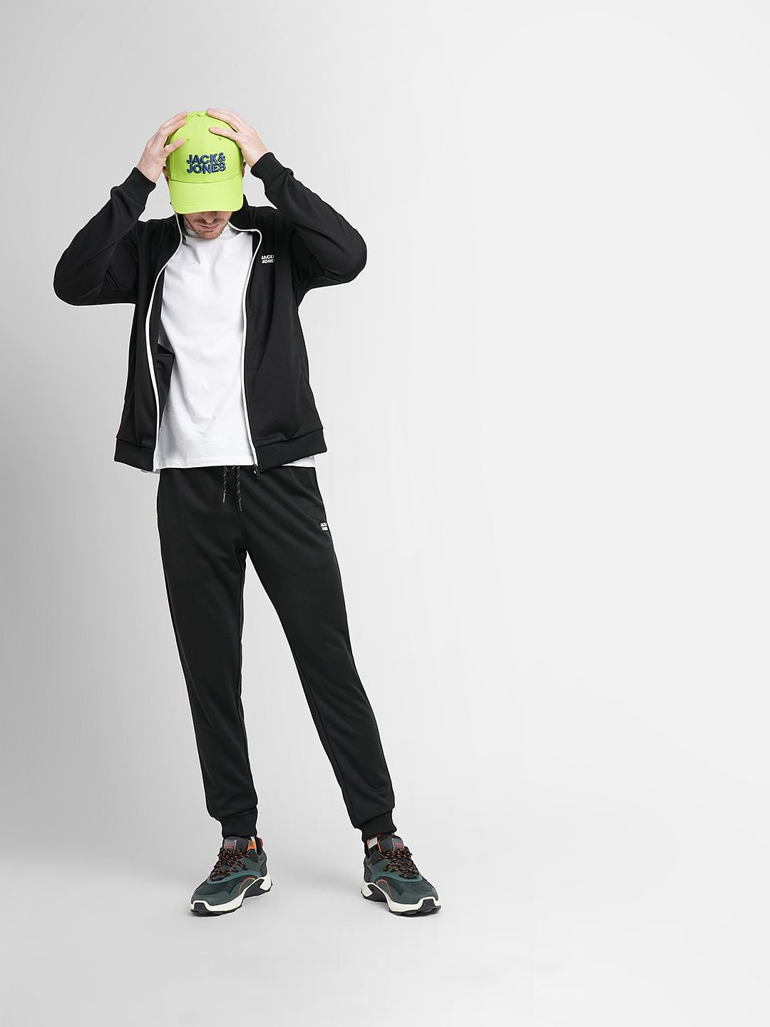 Black Logo Print Tracksuit