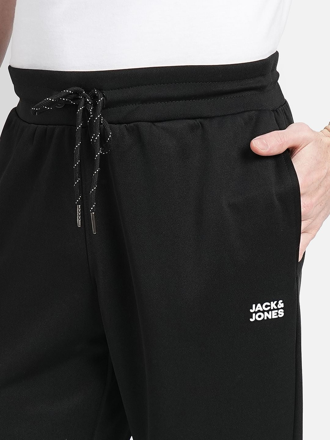 Black Logo Print Tracksuit