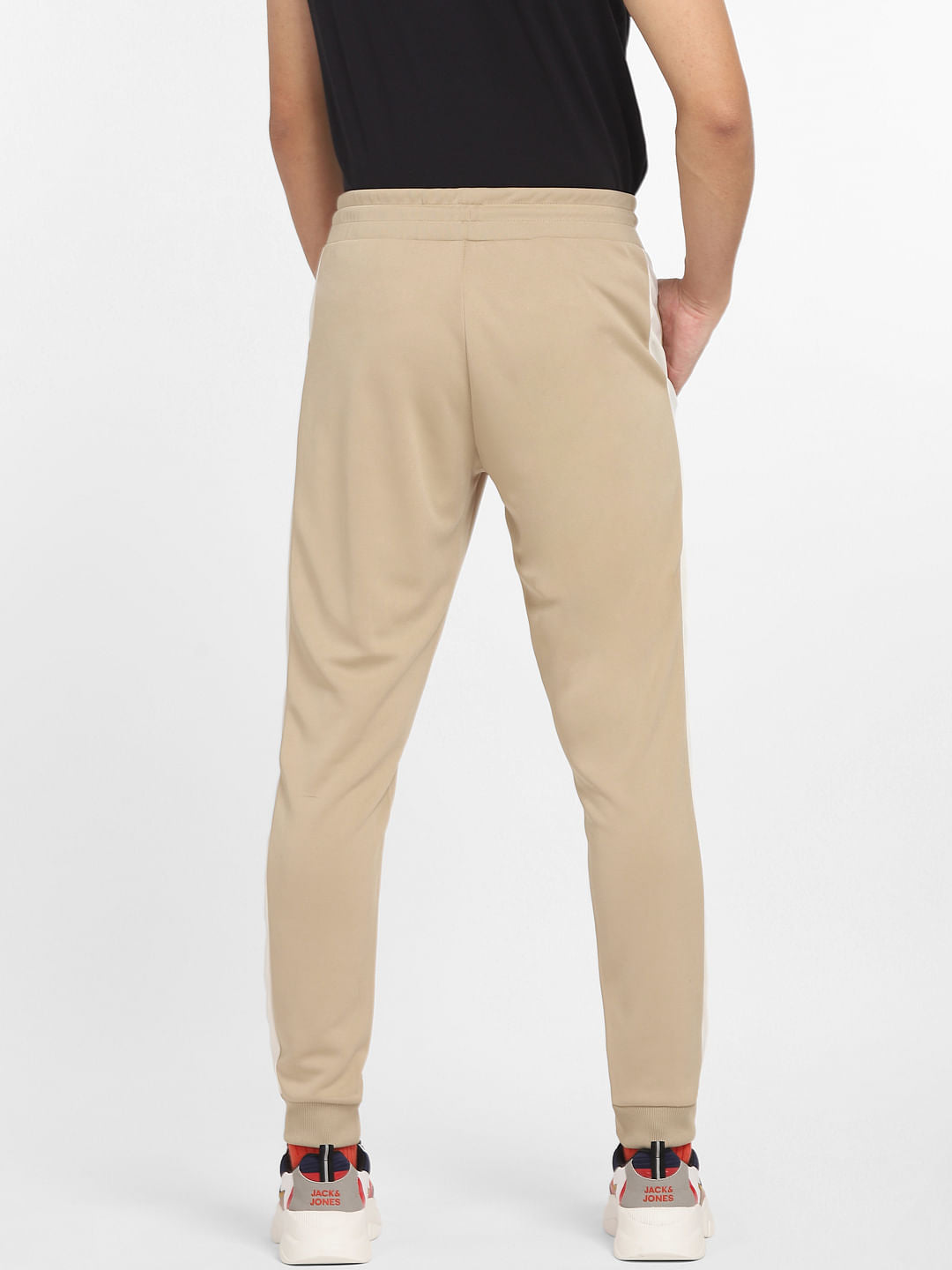 Beige Logo Print Tracksuit