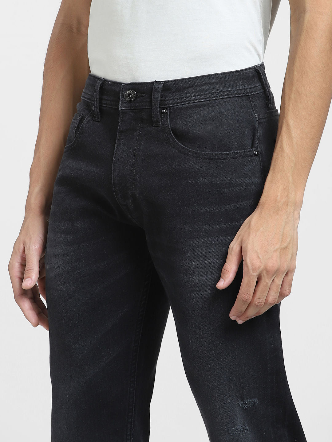 Black High Rise Ray Bootcut Jeans