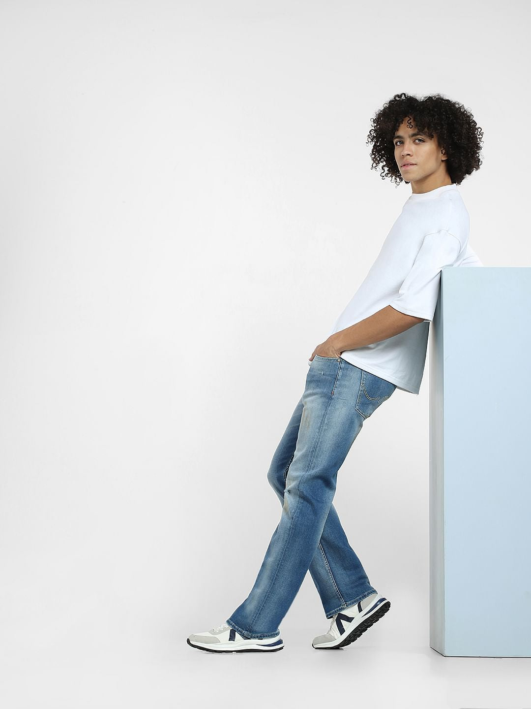 Blue Washed Ray Bootcut Jeans - 28/30