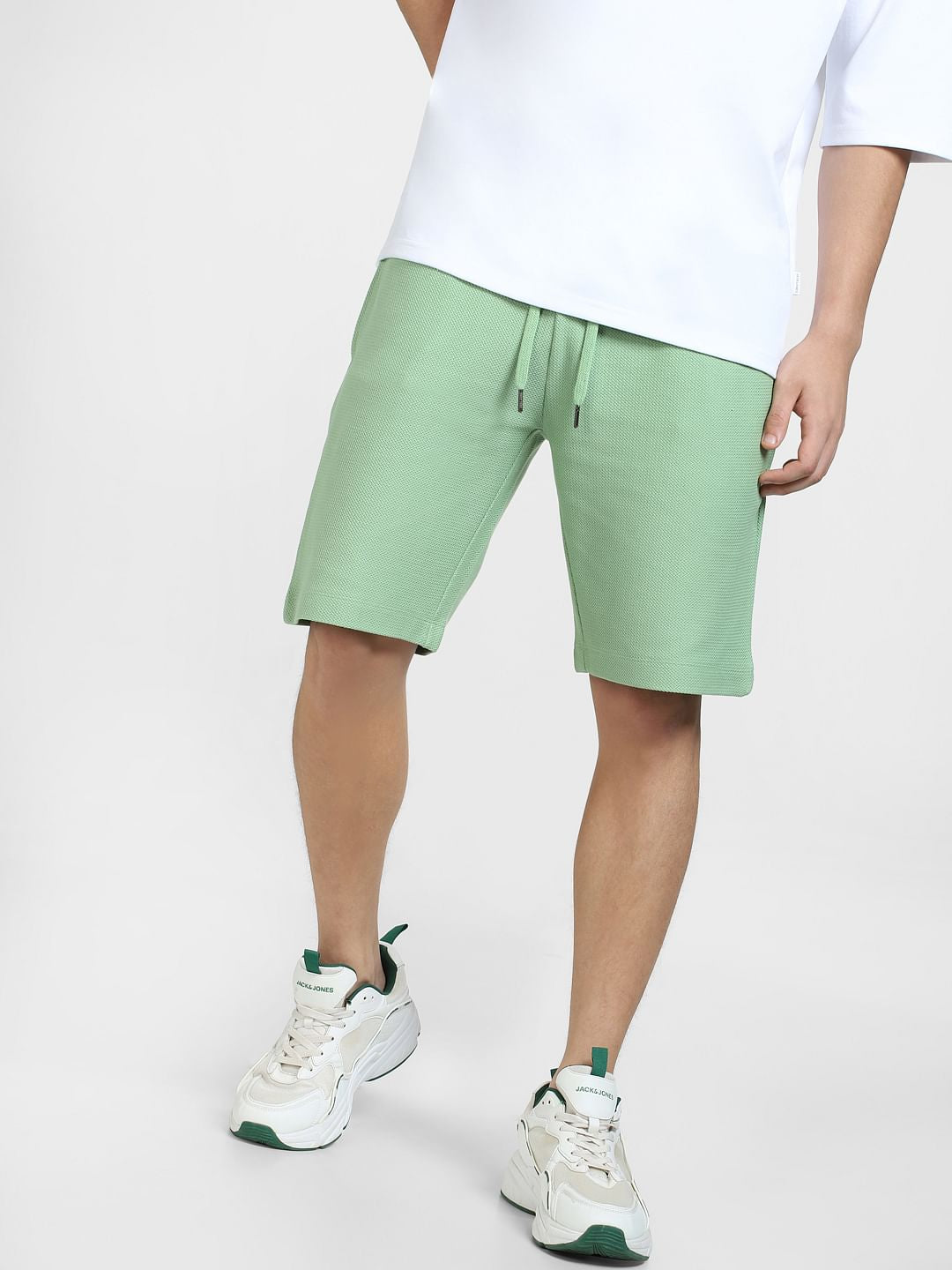 Green Mid Rise Co-ord Sweatshorts