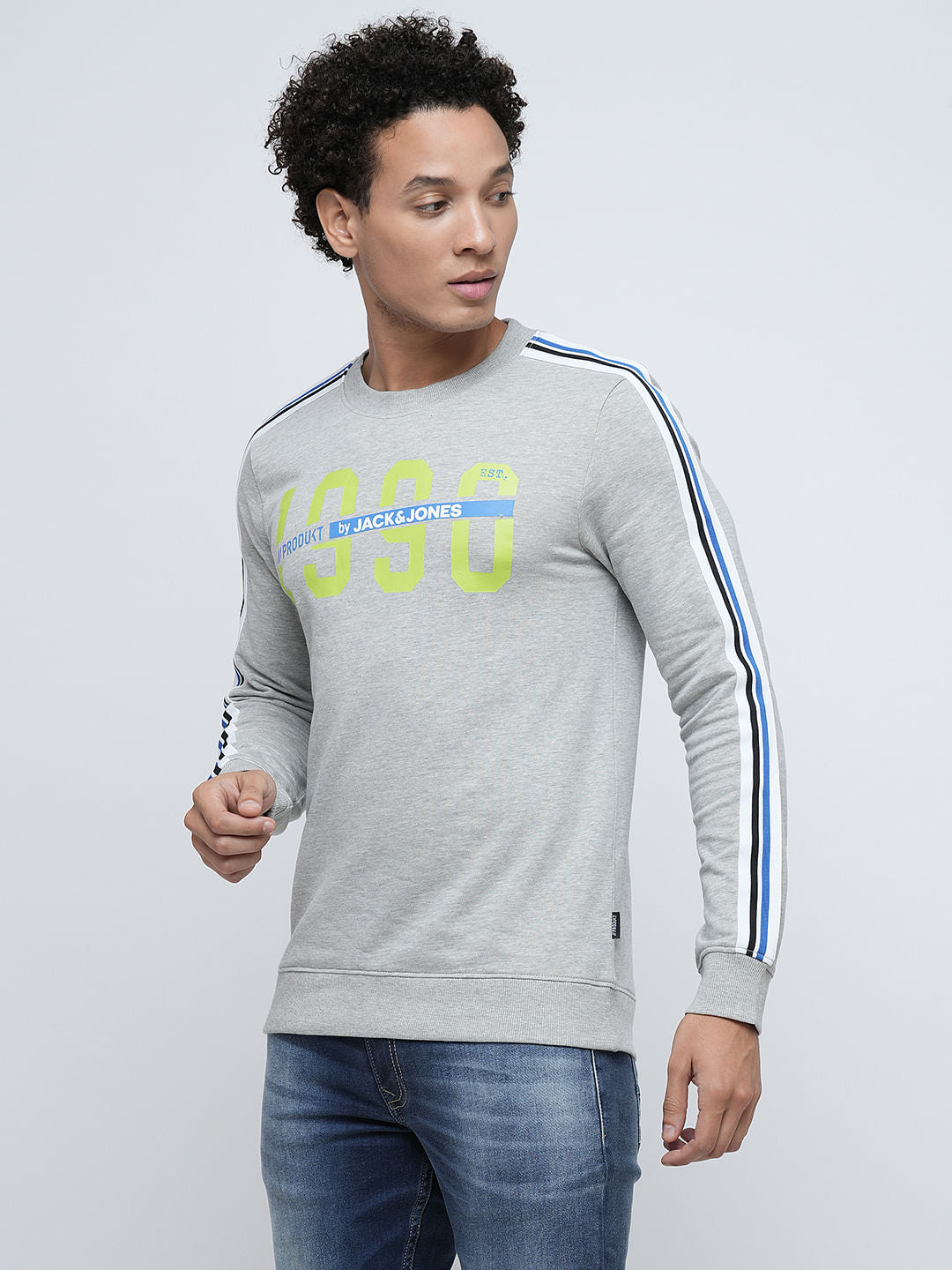 PRODUKT by JACK&JONES Grey Logo Print Sweatshirt