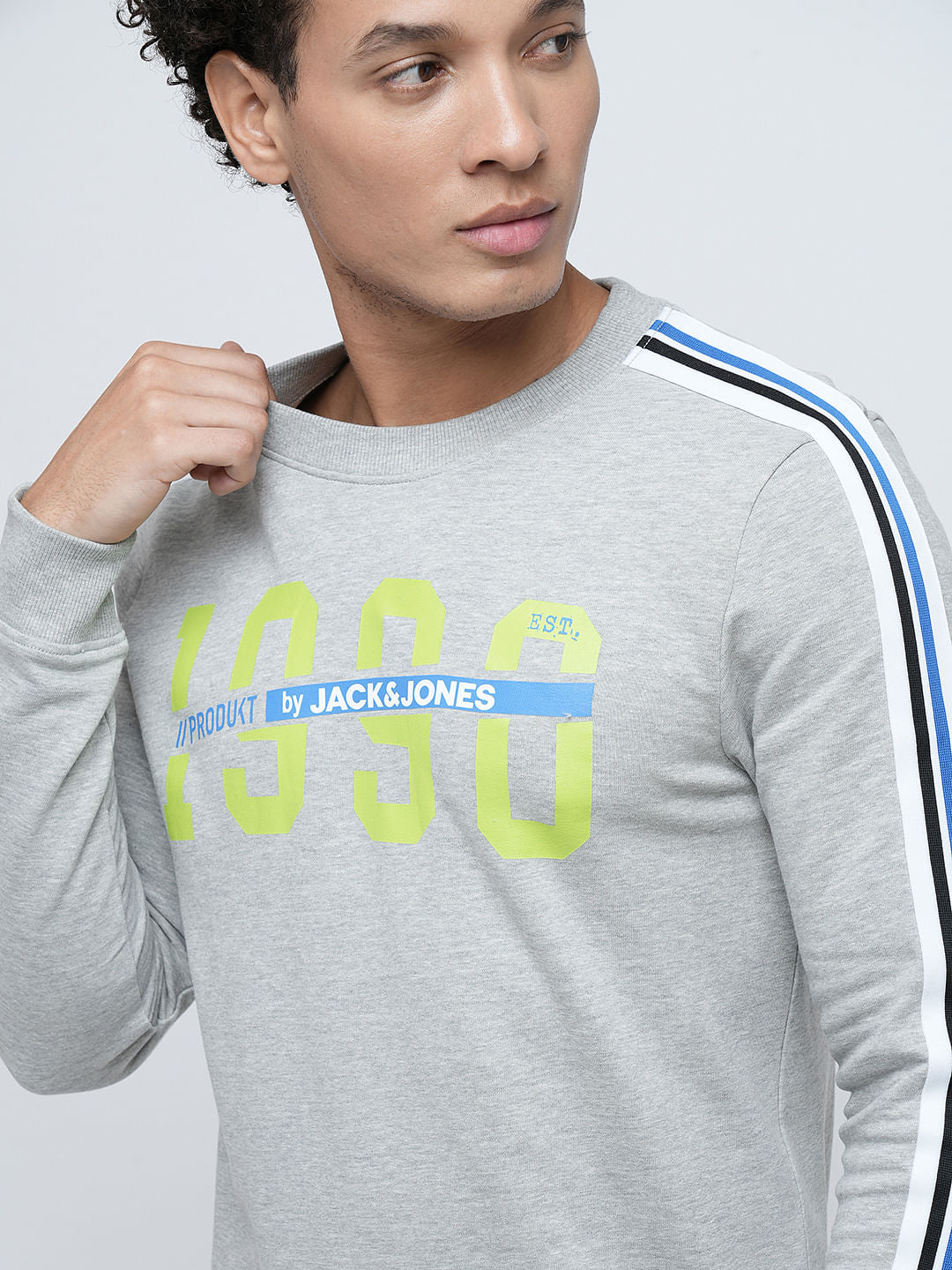 PRODUKT by JACK&JONES Grey Logo Print Sweatshirt