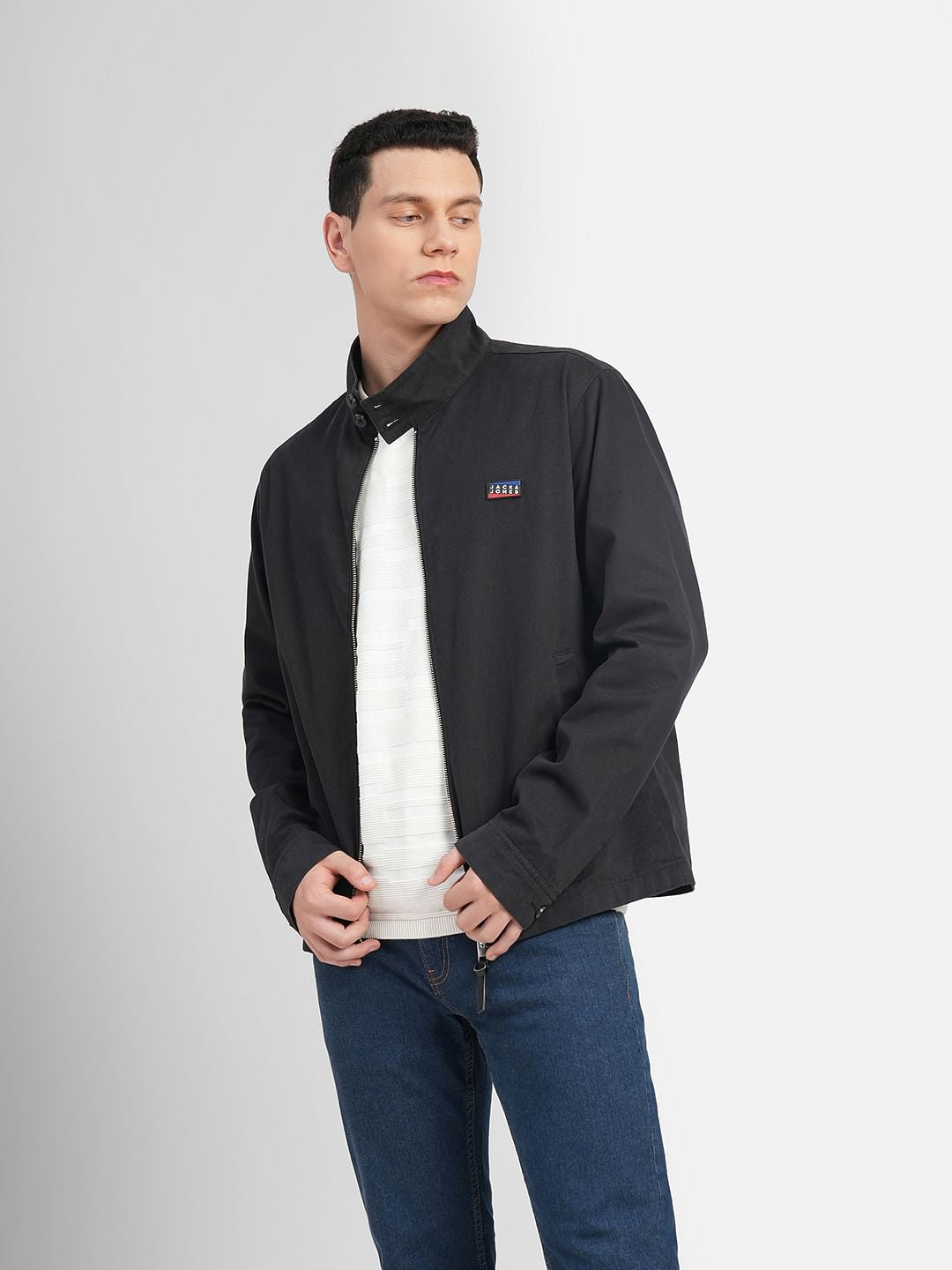 Black High Neck Jacket