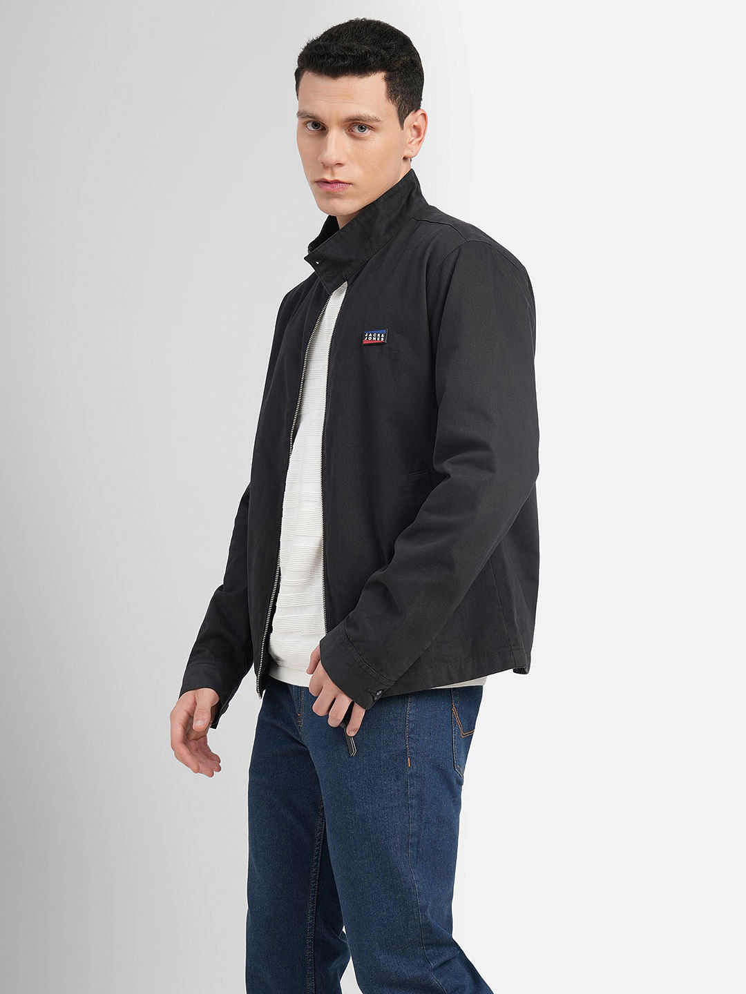 Black High Neck Jacket