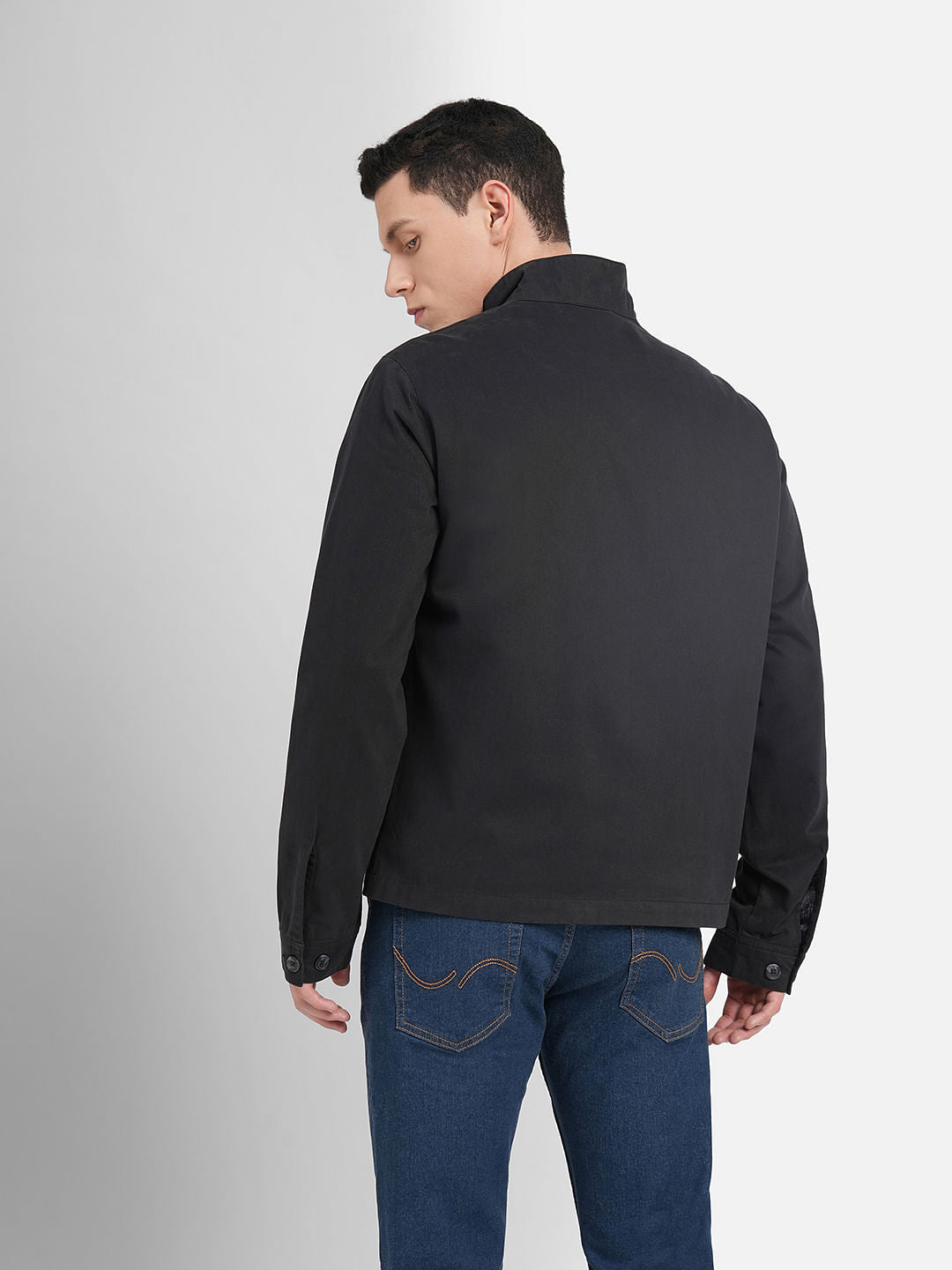 Black High Neck Jacket