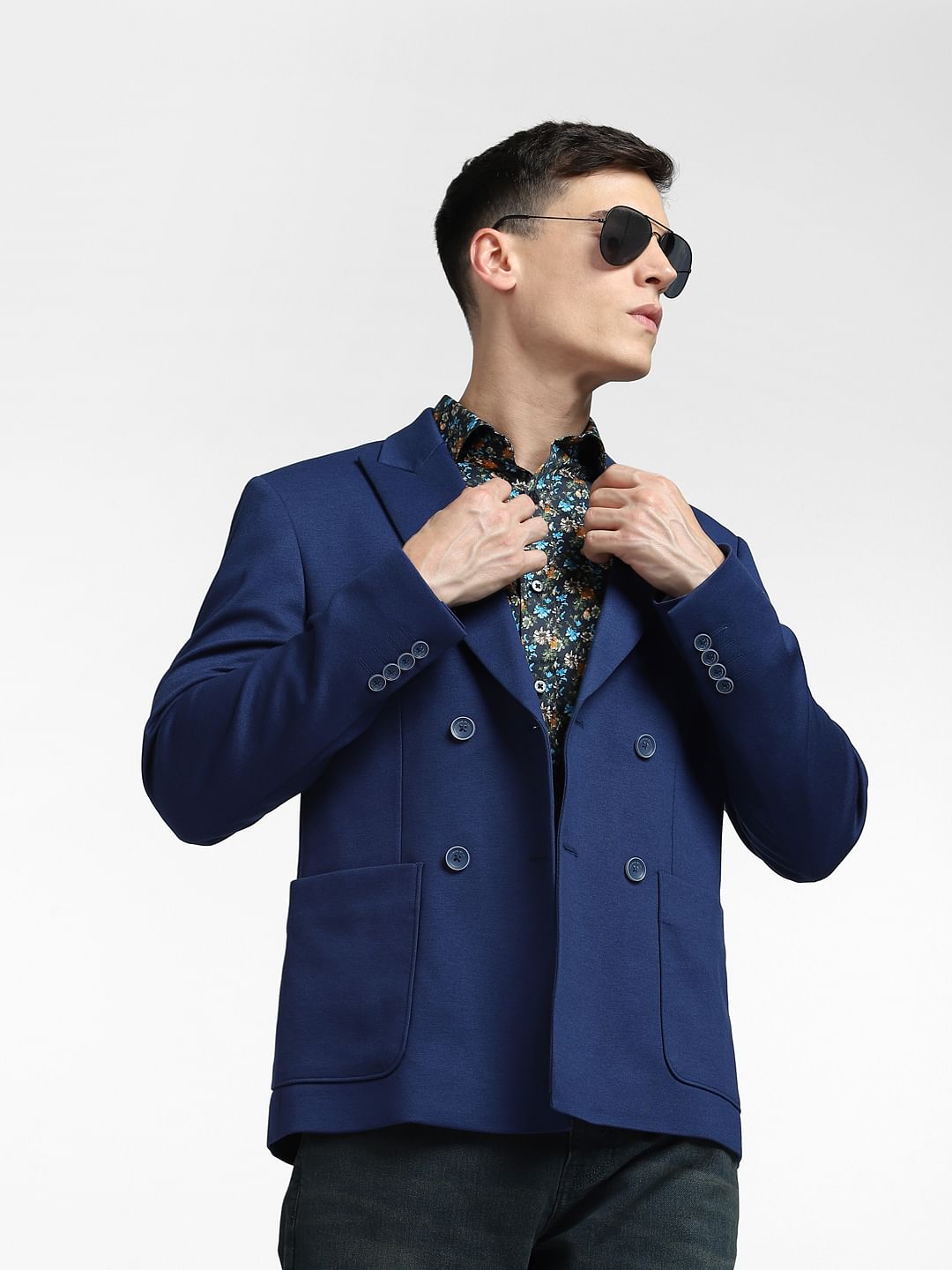 Navy Blue Tailored Blazer