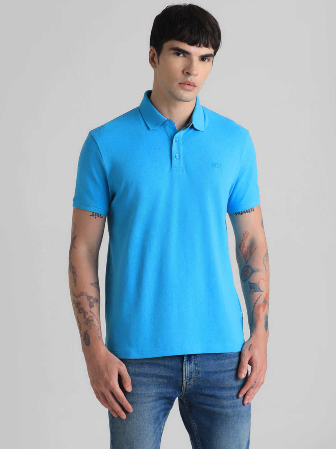 JACK&JONES Regular Fit Textured T-Shirts