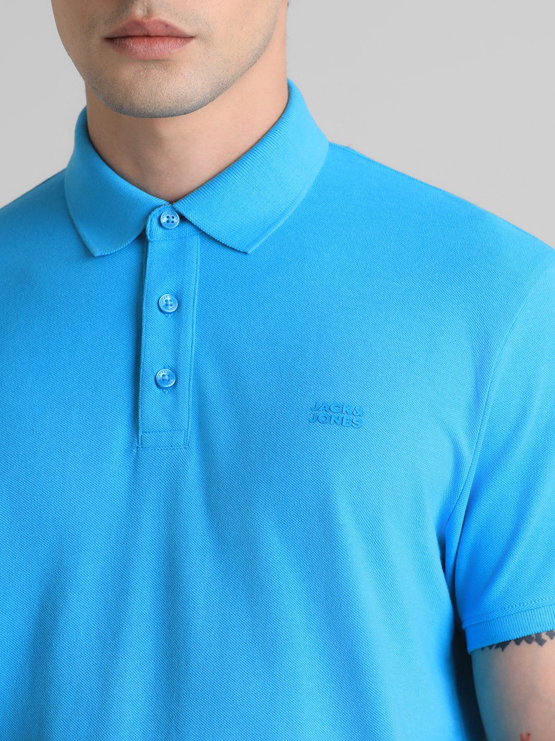 JACK&JONES Regular Fit Textured T-Shirts