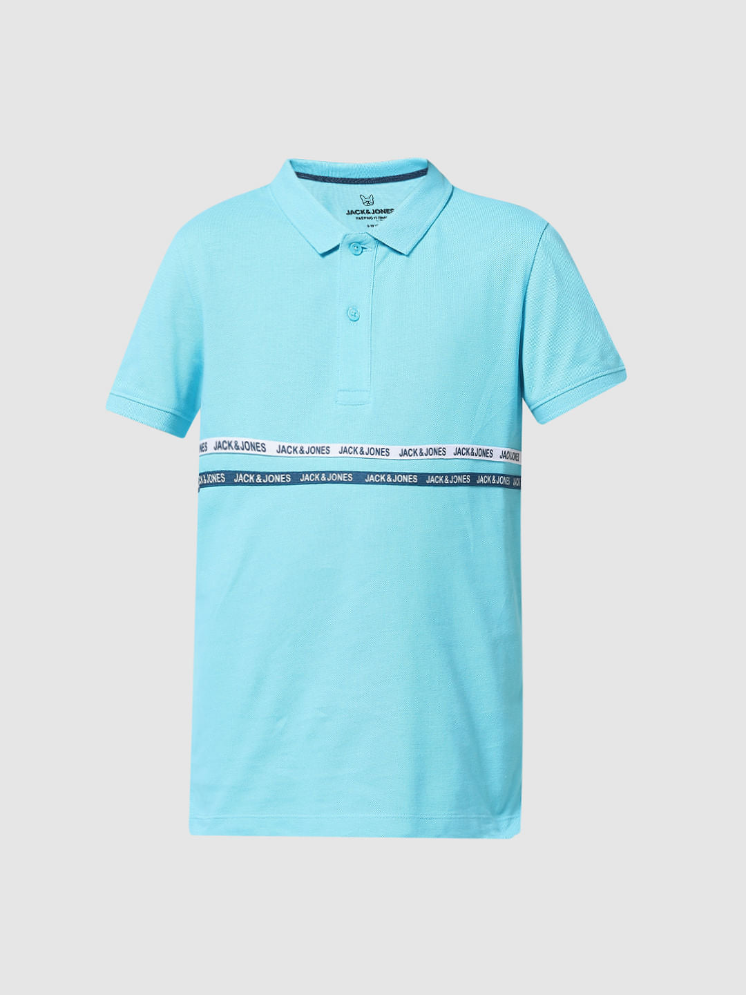 Blue Tape Detail Polo T-shirt