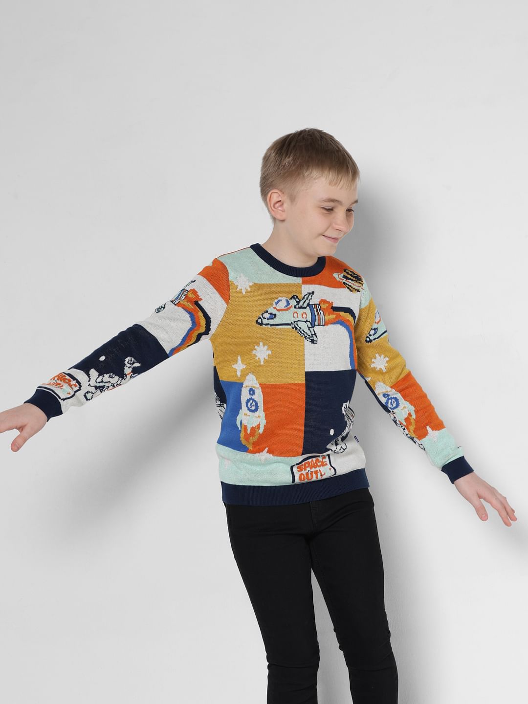 Green Candycane Print Pullover - 4/5Y