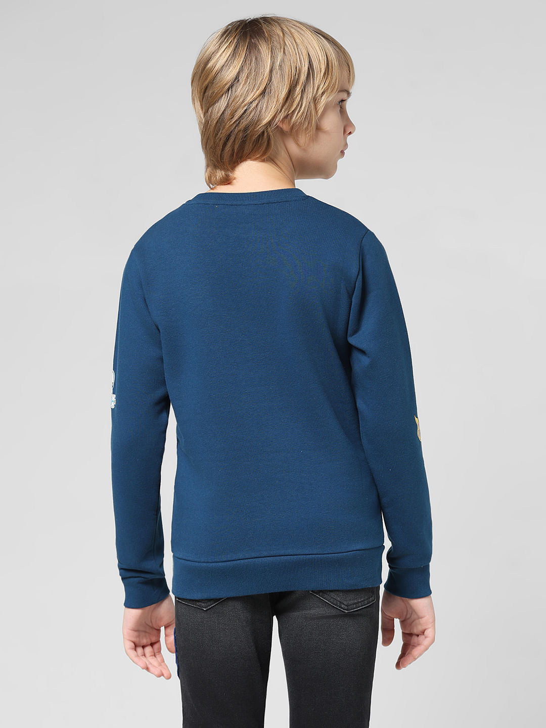 JUNIOR BOYS Blue Planet Print Sweatshirt