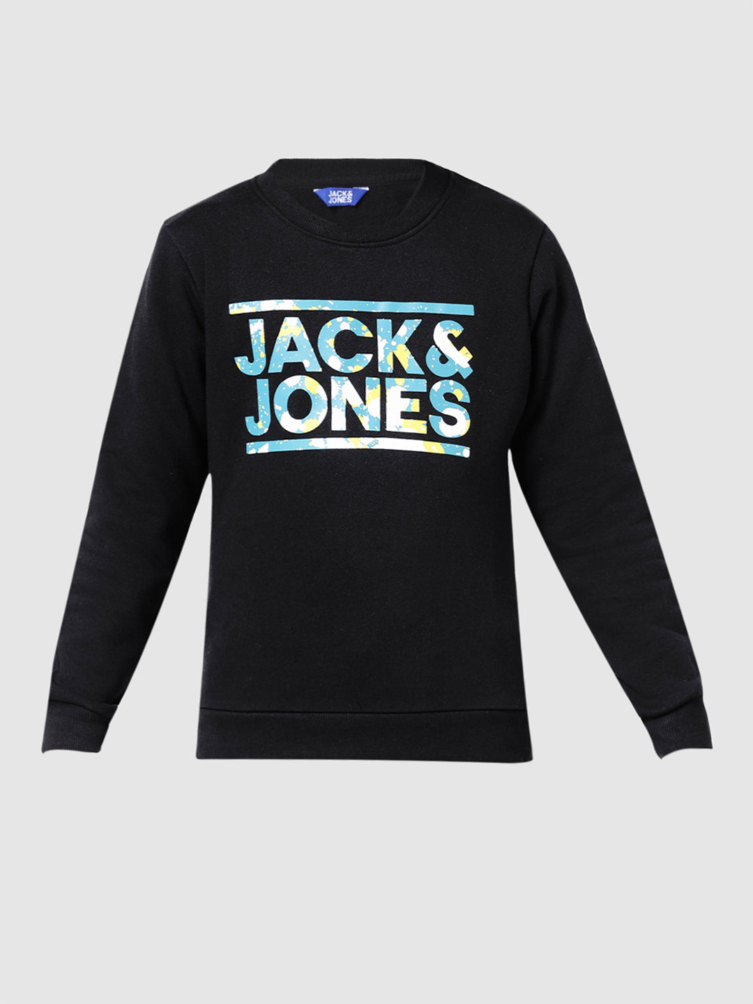 JUNIORS Black Regular Fit Print Sweatshirts
