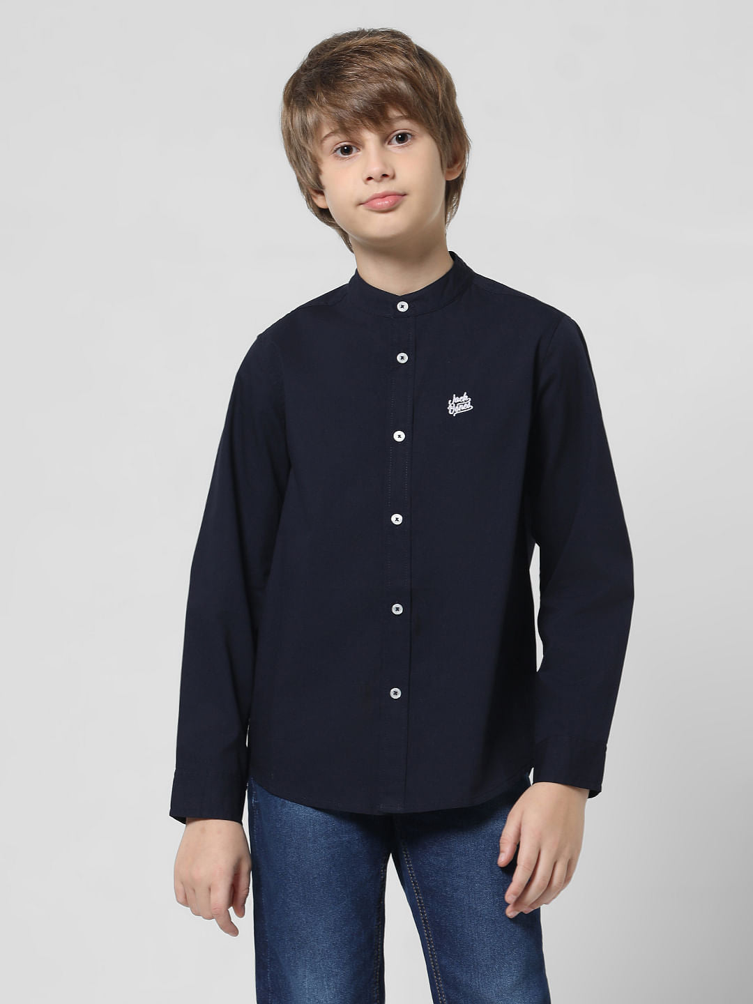 Navy Blue Full Sleeves Shirt