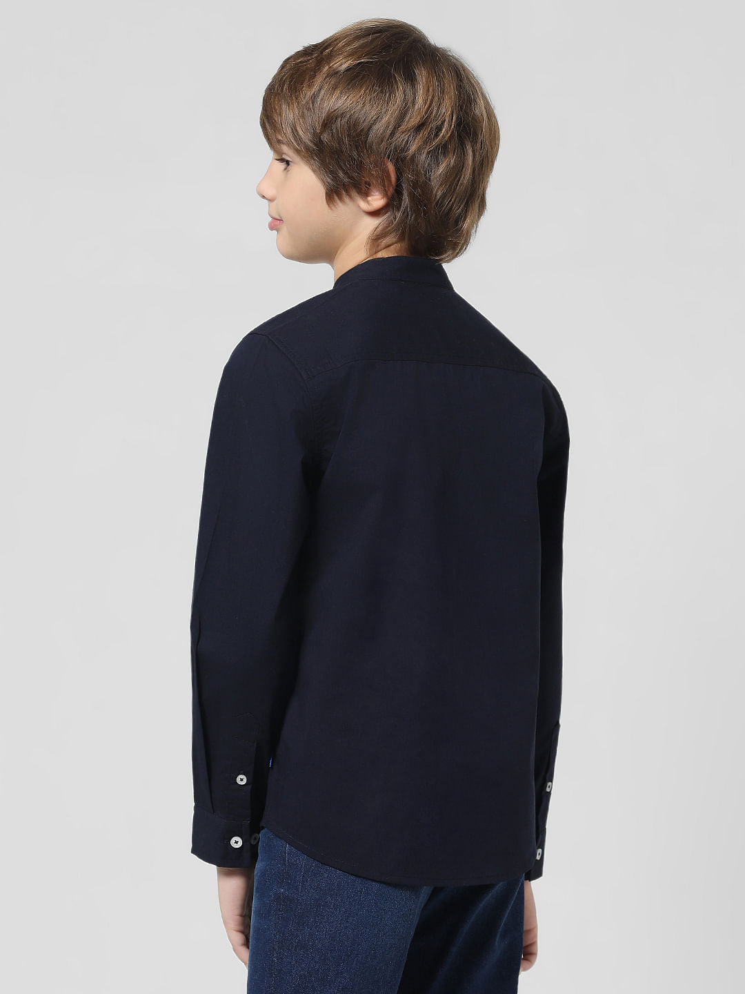 Navy Blue Full Sleeves Shirt