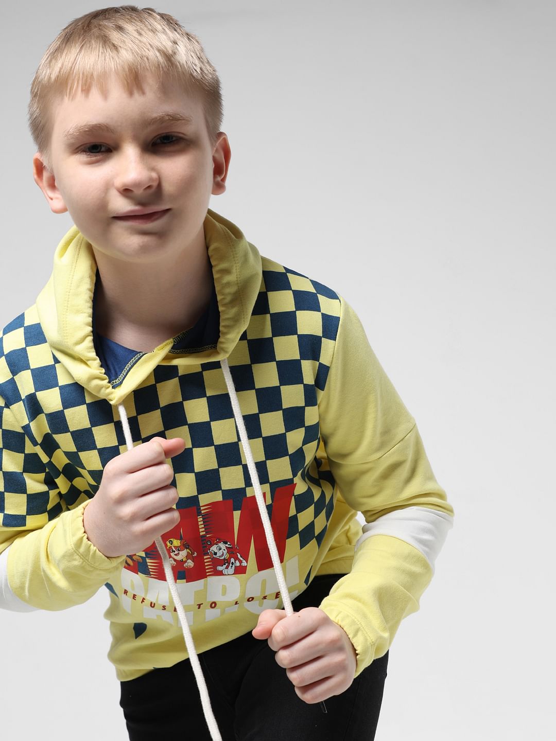 x Paw Patrol Yellow Printed Hooded Sweatshirt - 4/5Y