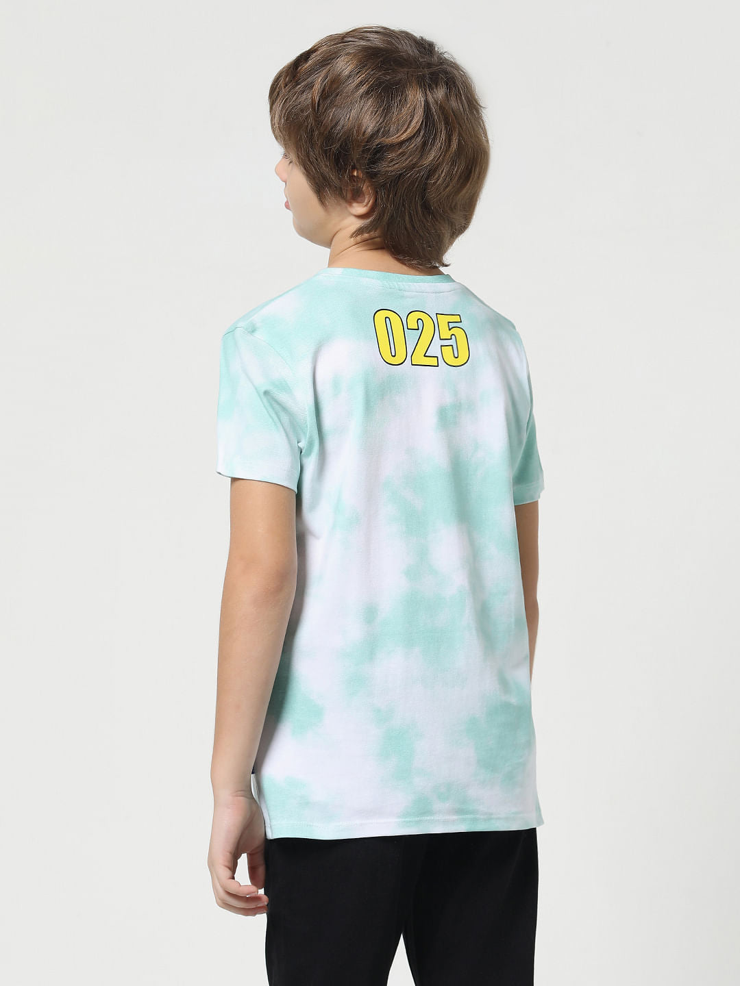 x Pok  mon Green Ombre Crew Neck T-shirt