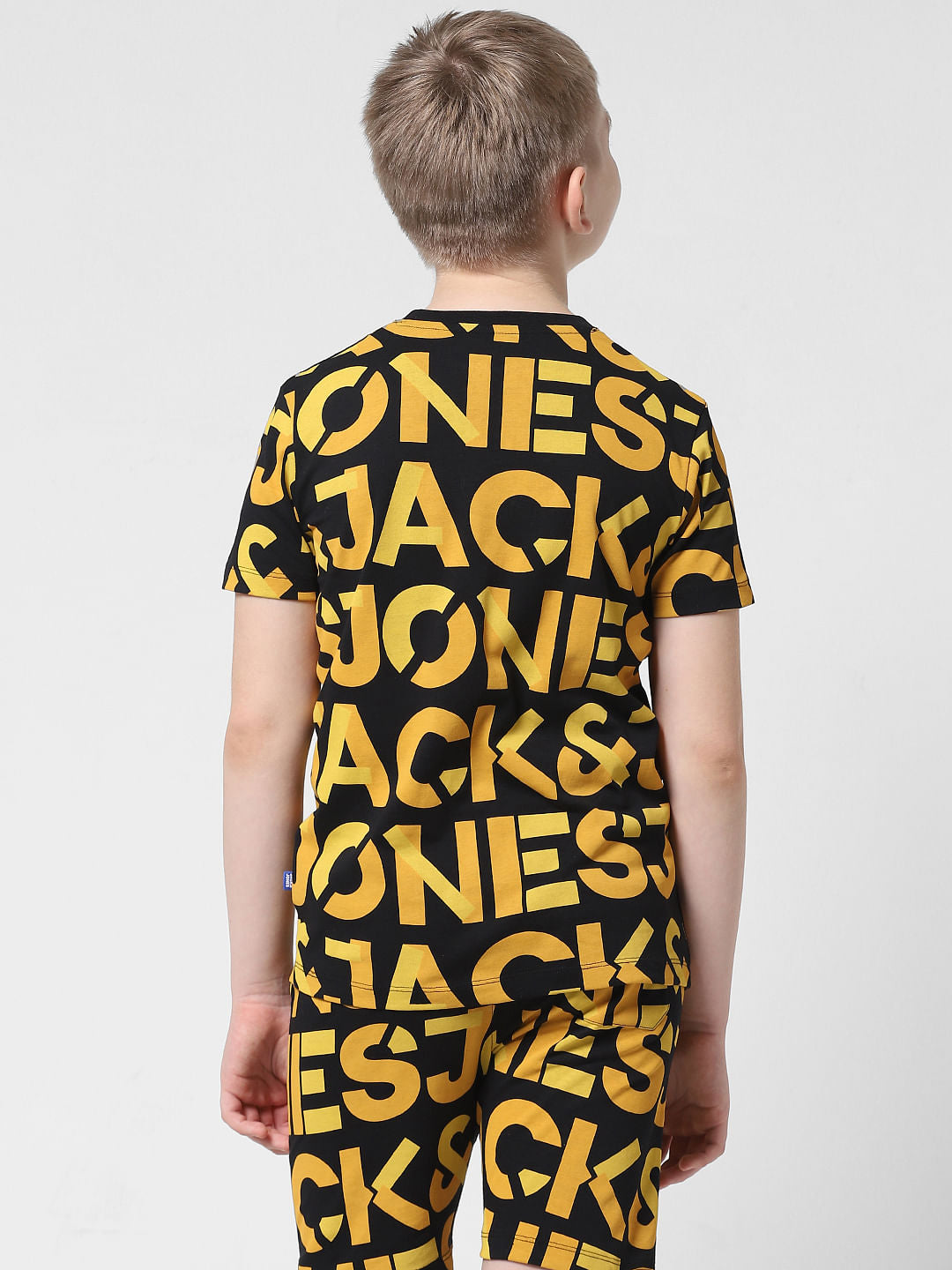 Black Logo Print Co-ord T-shirt