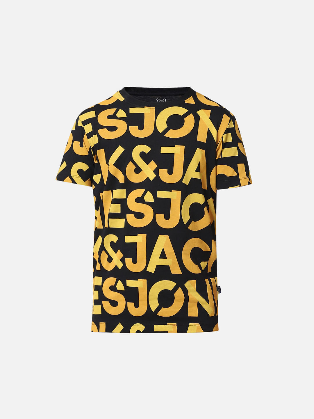 Black Logo Print Co-ord T-shirt