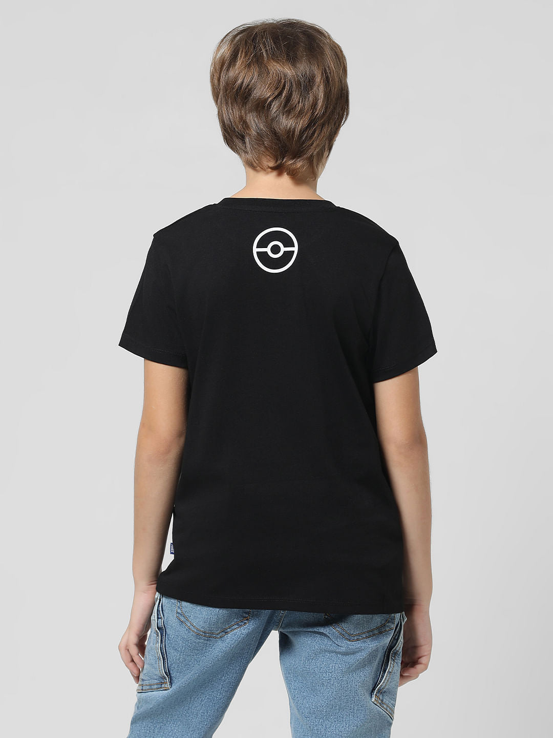 x Pok  mon Black Thunderbolt Crew Neck T-shirt