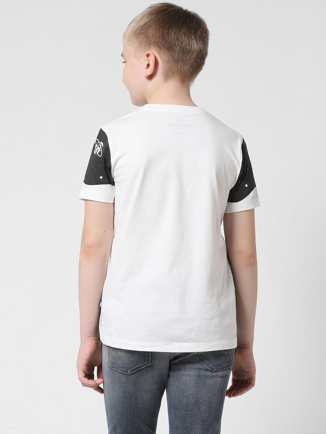 White Astronaut Space Print T-shirt