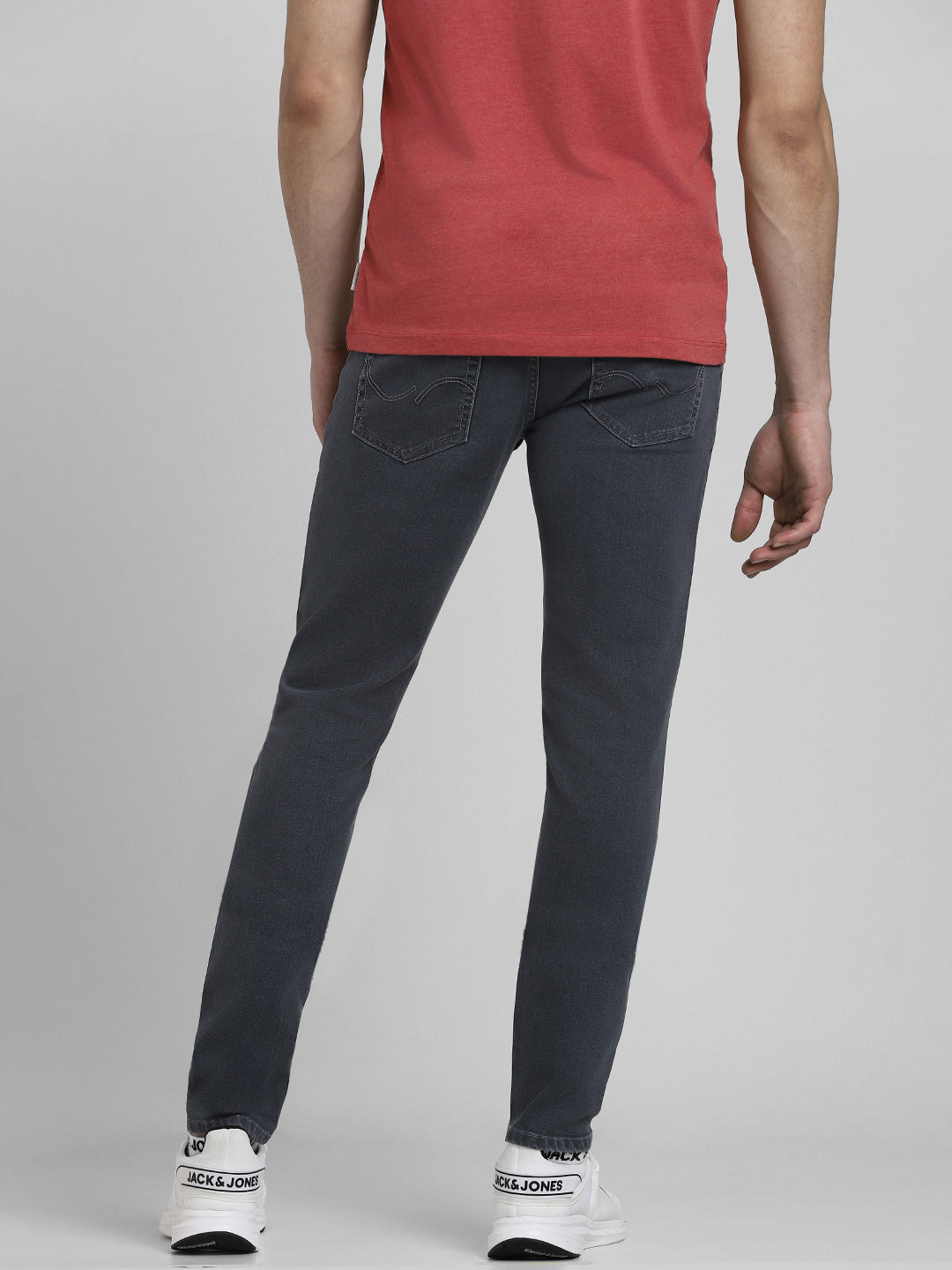 Grey 5 Pocket Glenn Slim Jeans