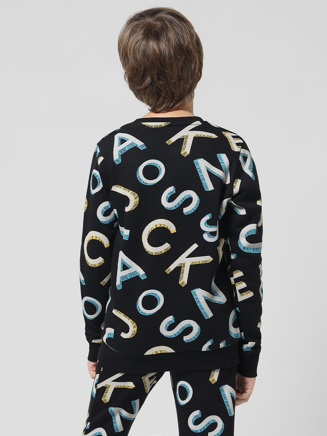 Black Logo Print Sweatshirt