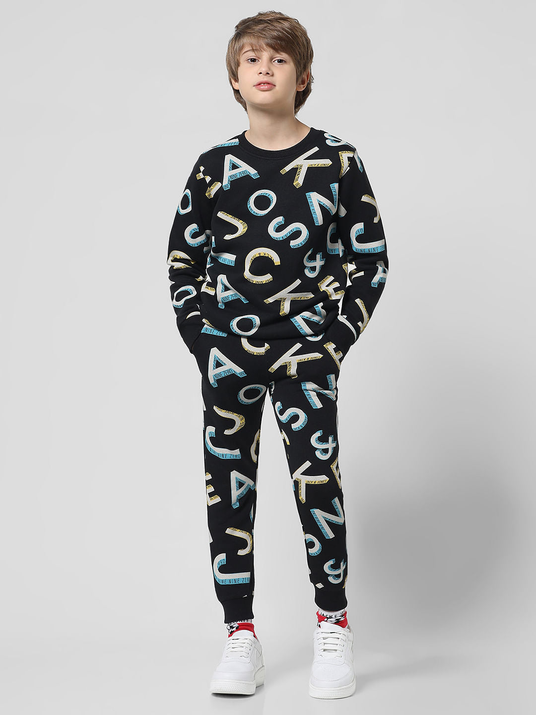 Black Logo Print Sweatshirt